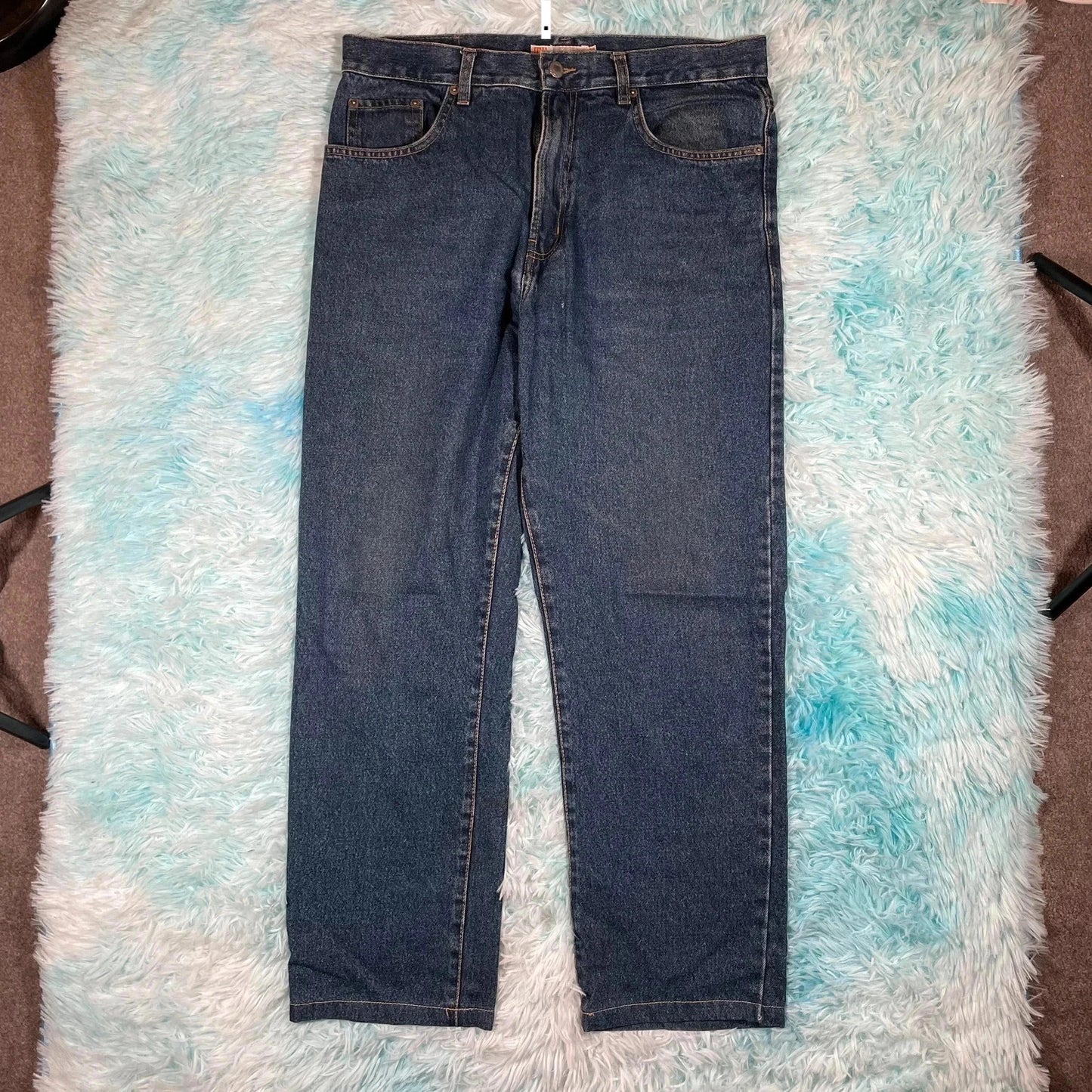 Vintage 00s MW Jeans Straight Leg - 34W 31L
