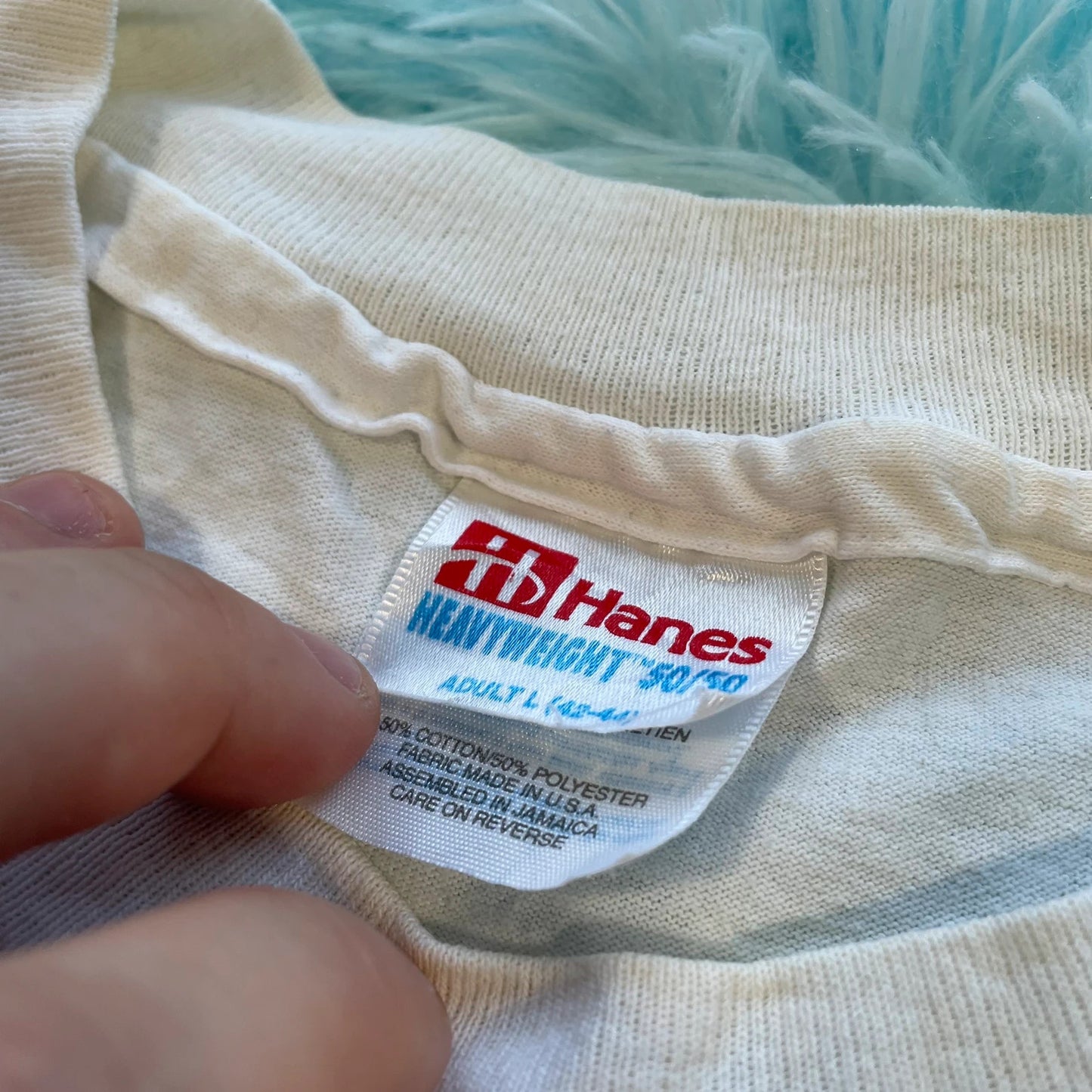 Vintage 90s White YMCA 5k Race Graphic T Shirt - Large