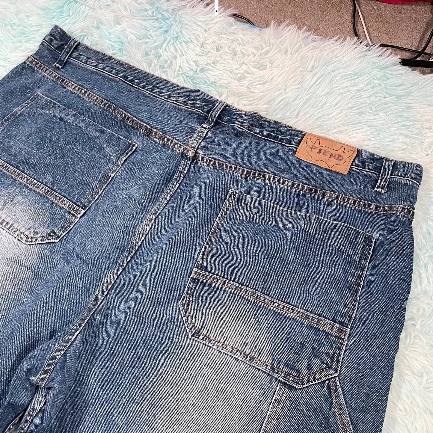 Vintage Baggy Carpenter Jean Shorts Jorts - 50W