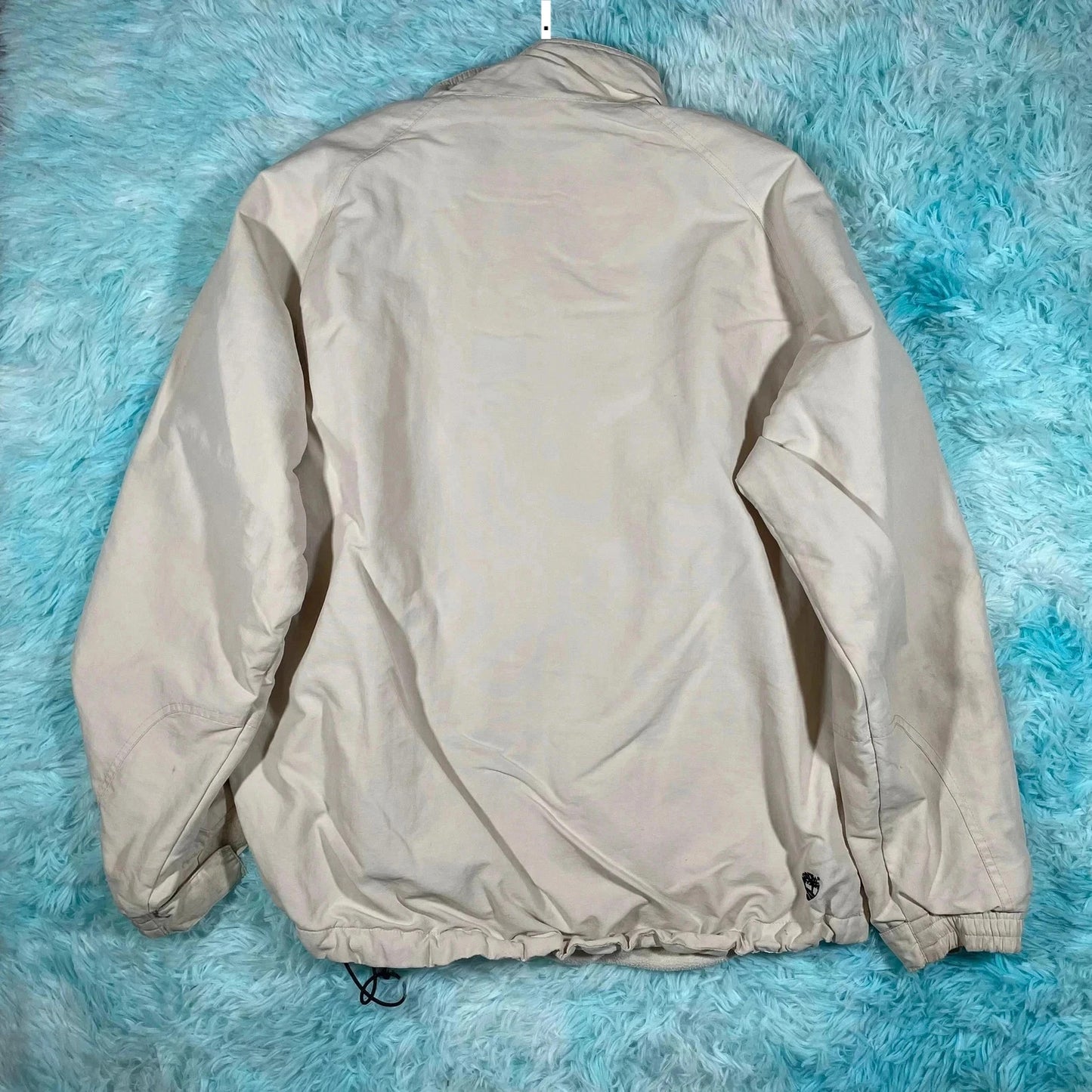 Vintage Cream Timberland Fleeced Windbreaker Jacket - Medium