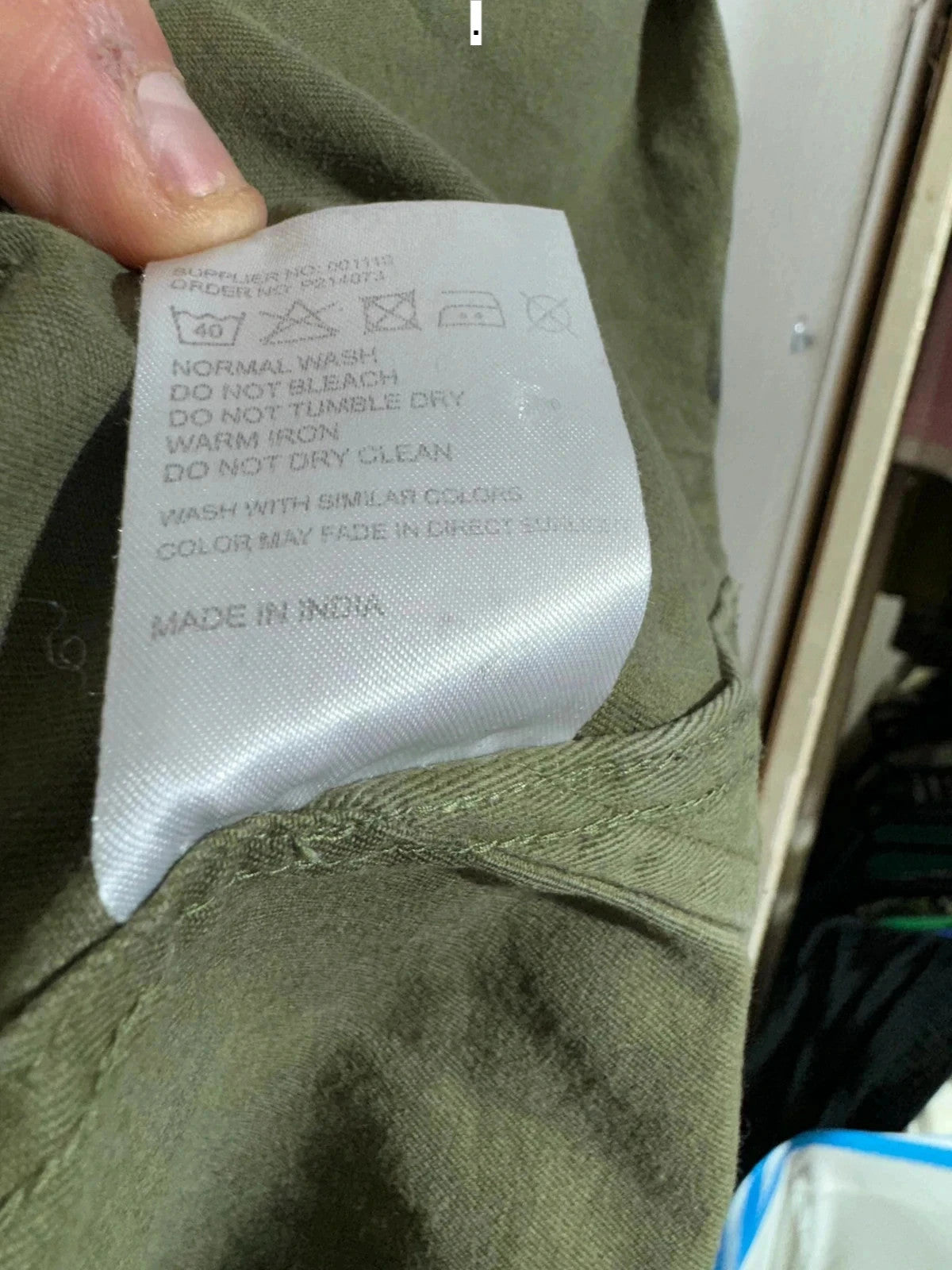 Khaki Dickies Shirt Military Style - Medium