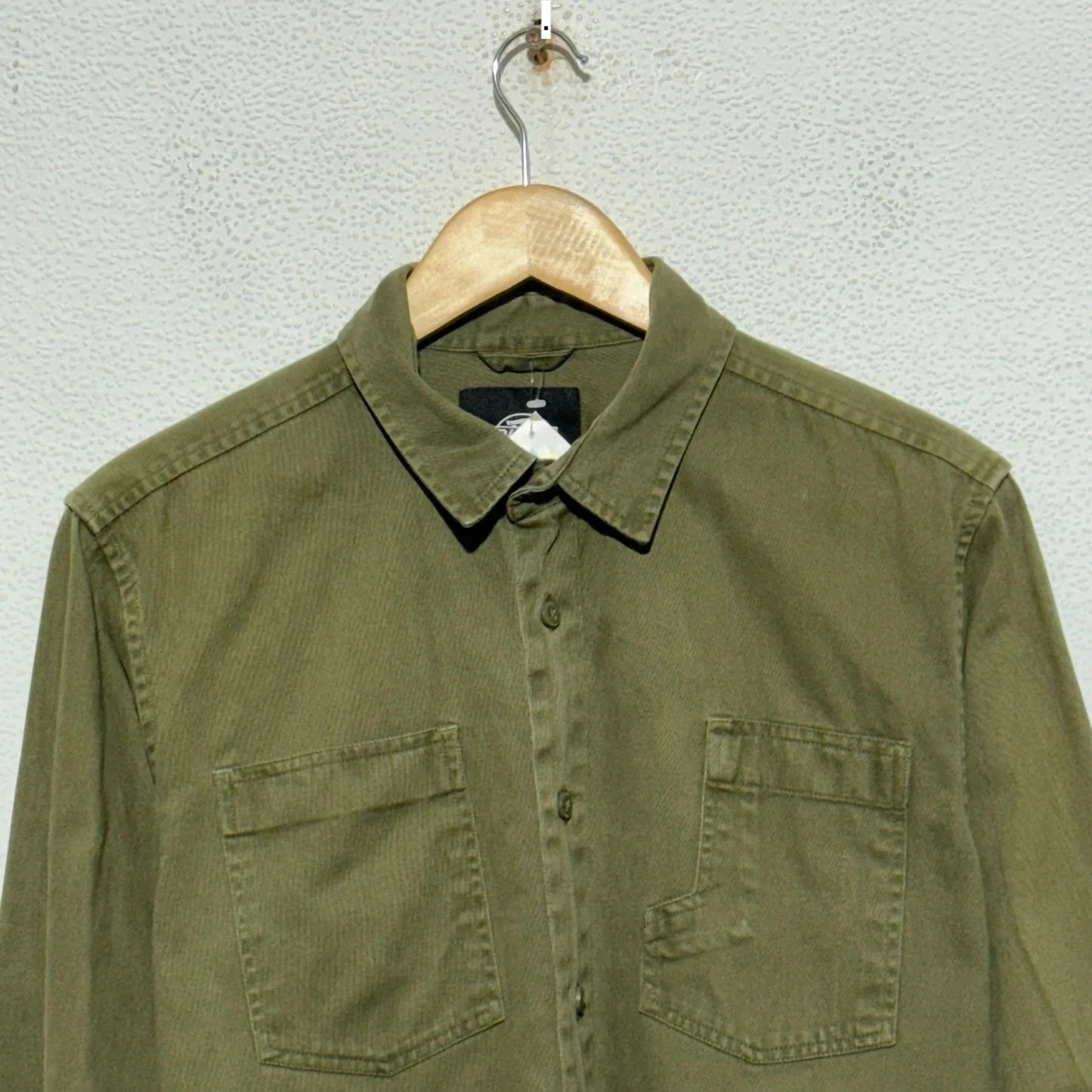 Khaki Dickies Shirt Military Style - Medium