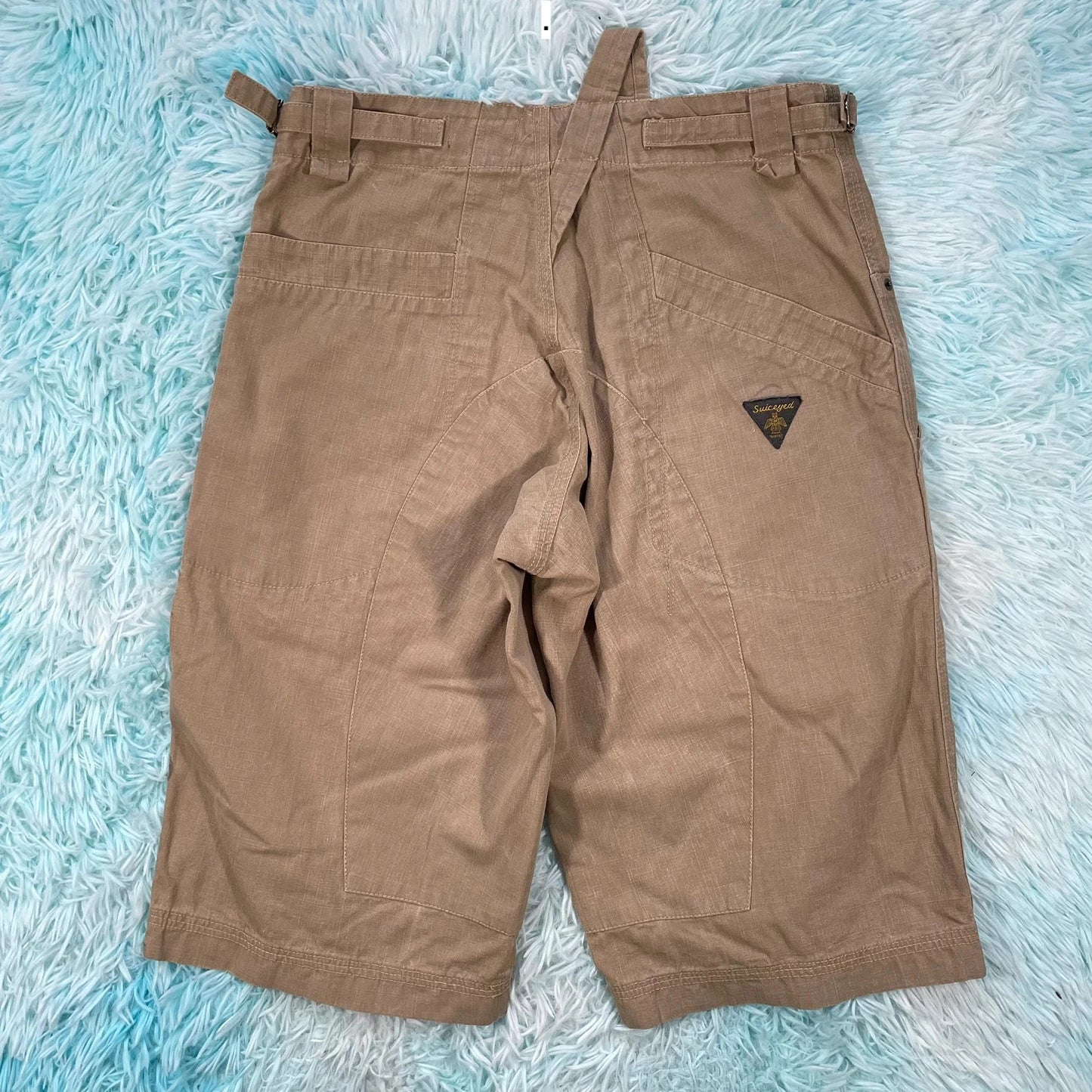 Vintage 90s Brown Baggy Shorts - Medium