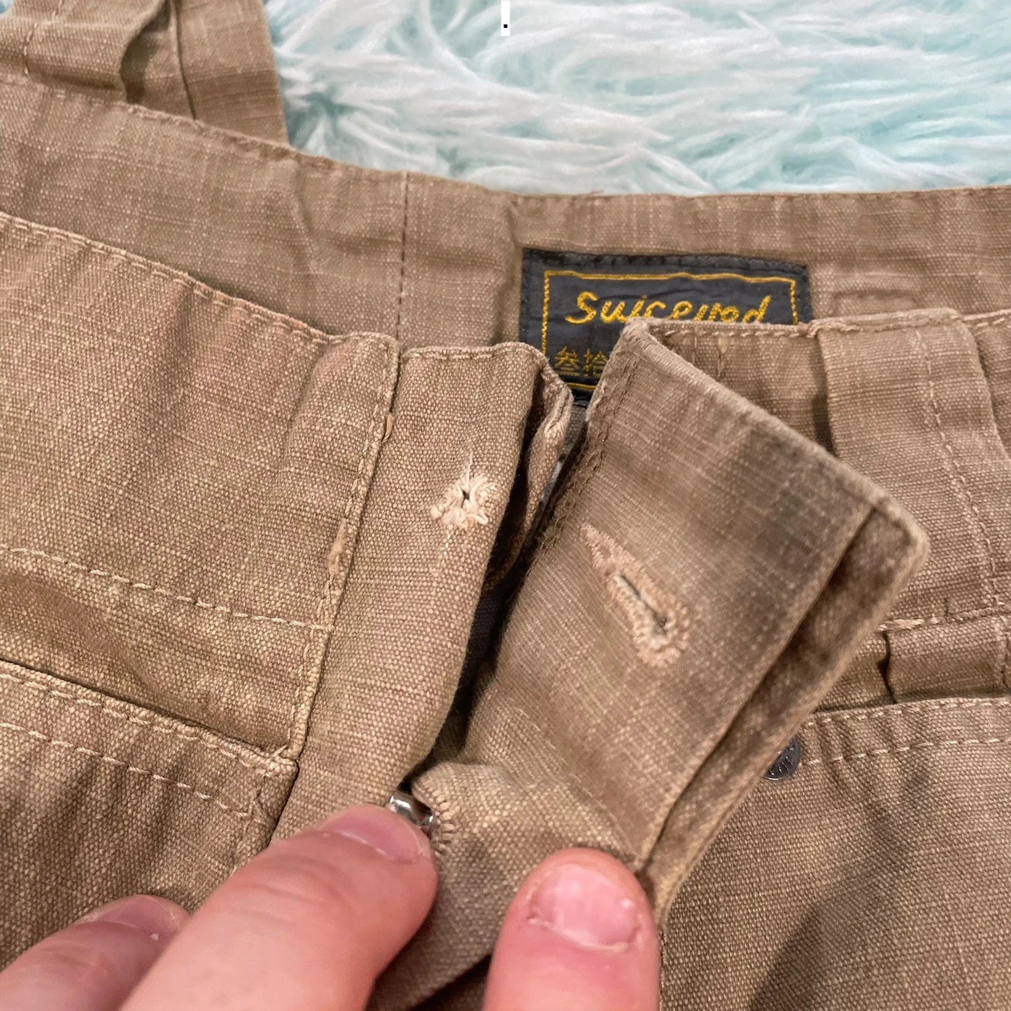 Vintage 90s Brown Baggy Shorts - Medium