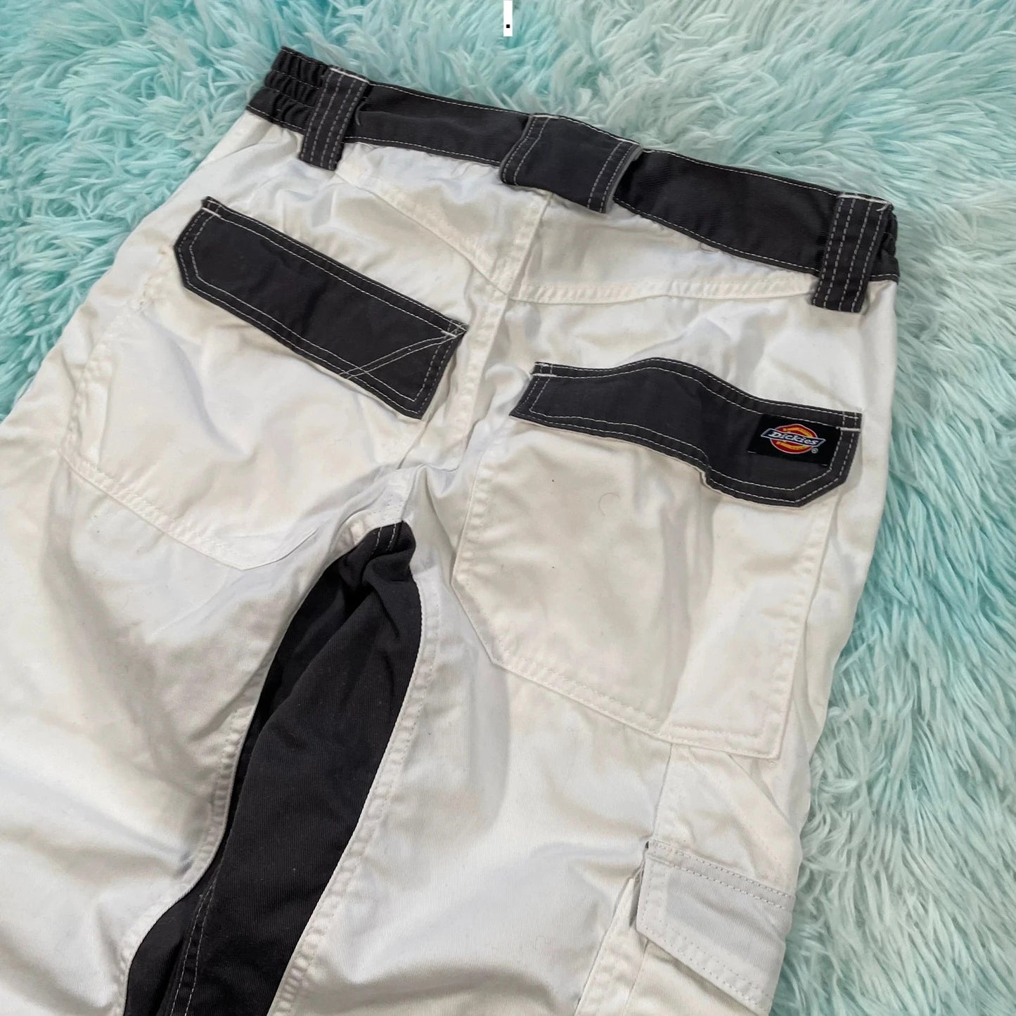 Black & White Dickies Workwear Trousers - 30W