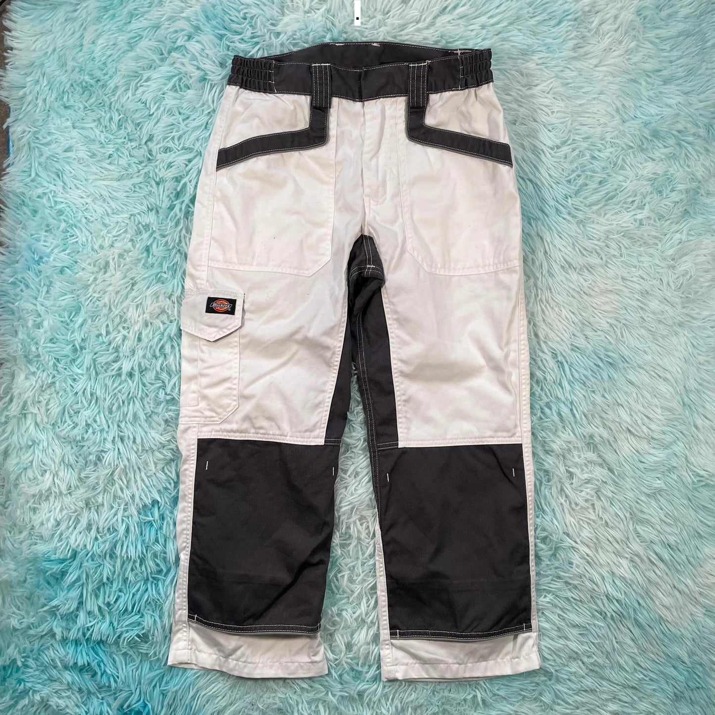 Black & White Dickies Workwear Trousers - 30W
