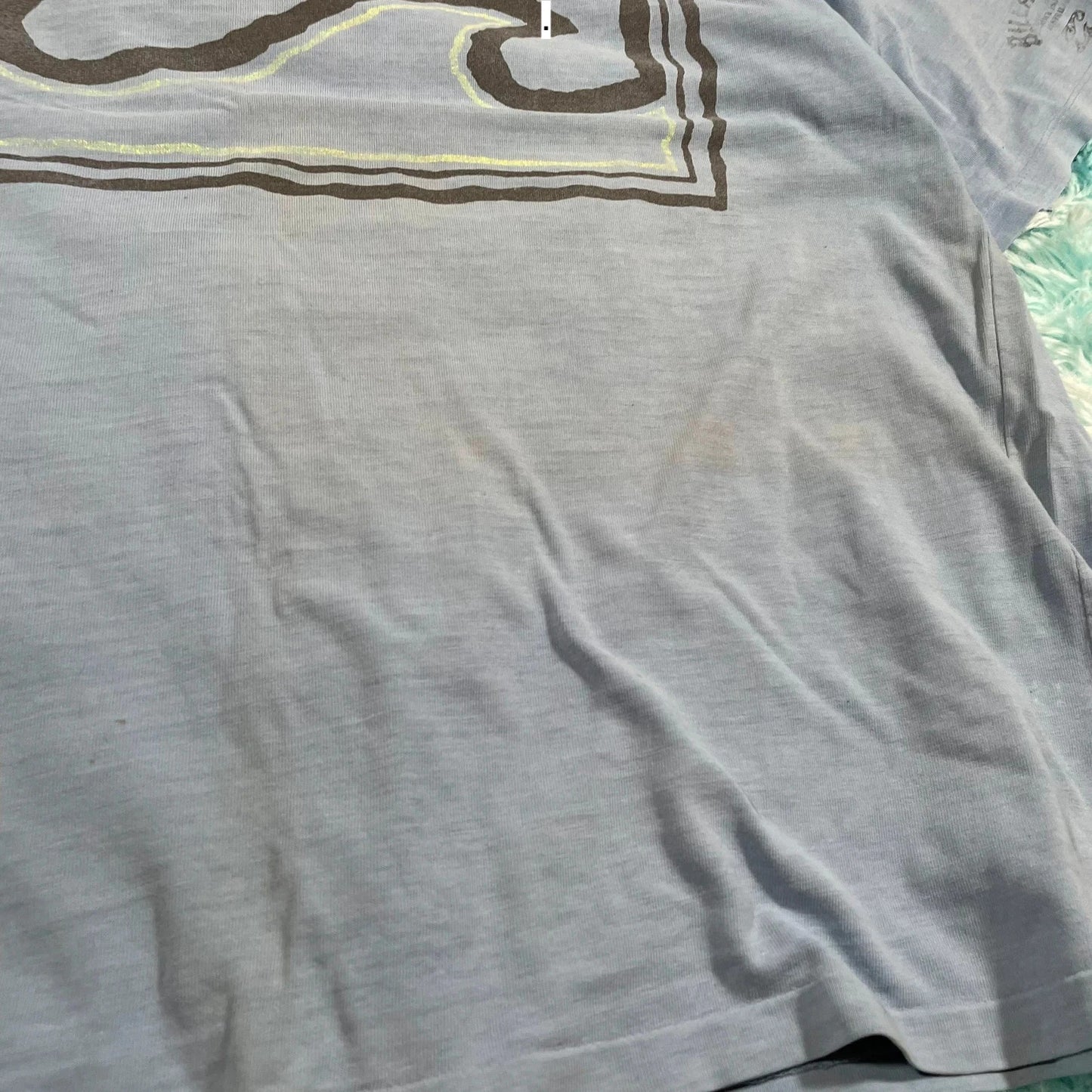 Vintage 80s Blue Billabong Graphic T Shirt - Large