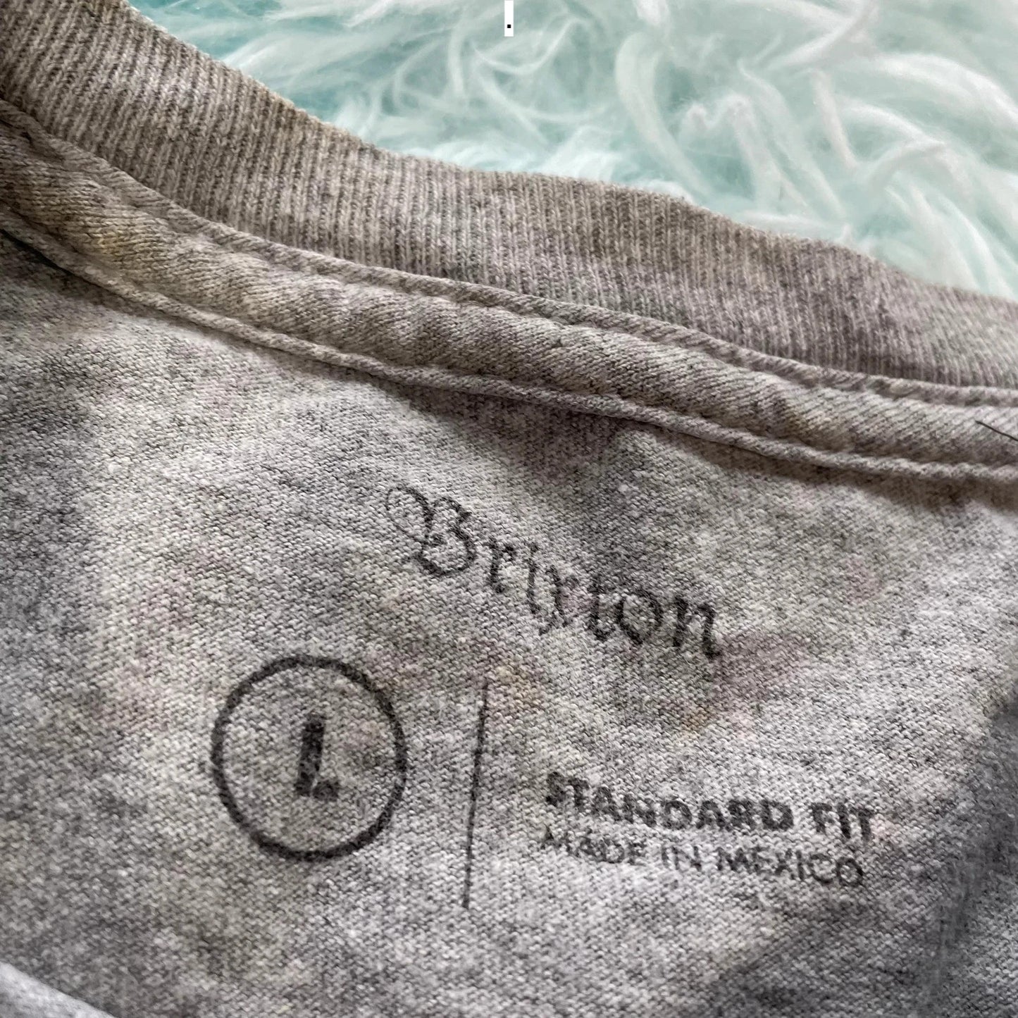 Grey Brixton T Shirt - Medium