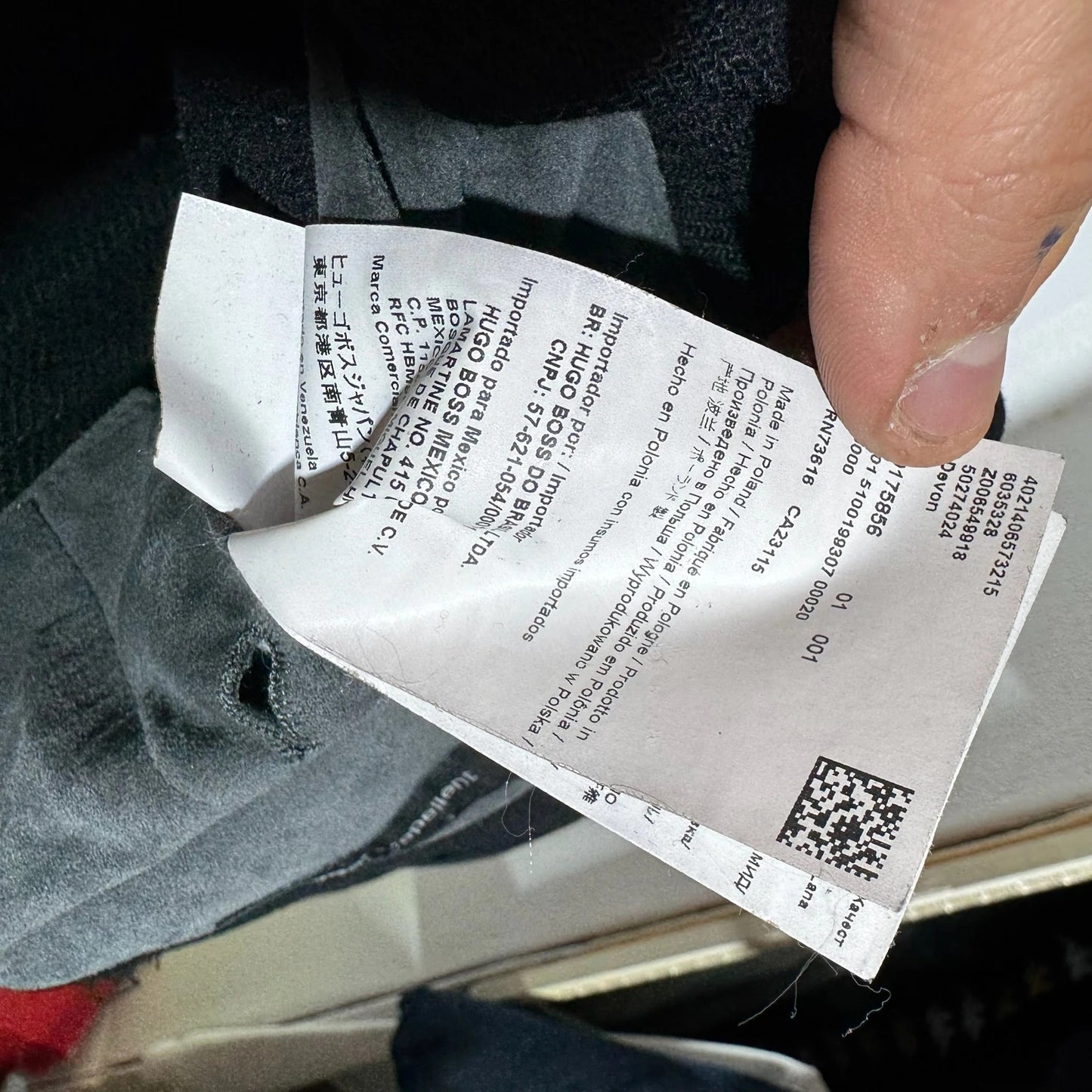 Black Hugo Boss Duffle Coat - XL