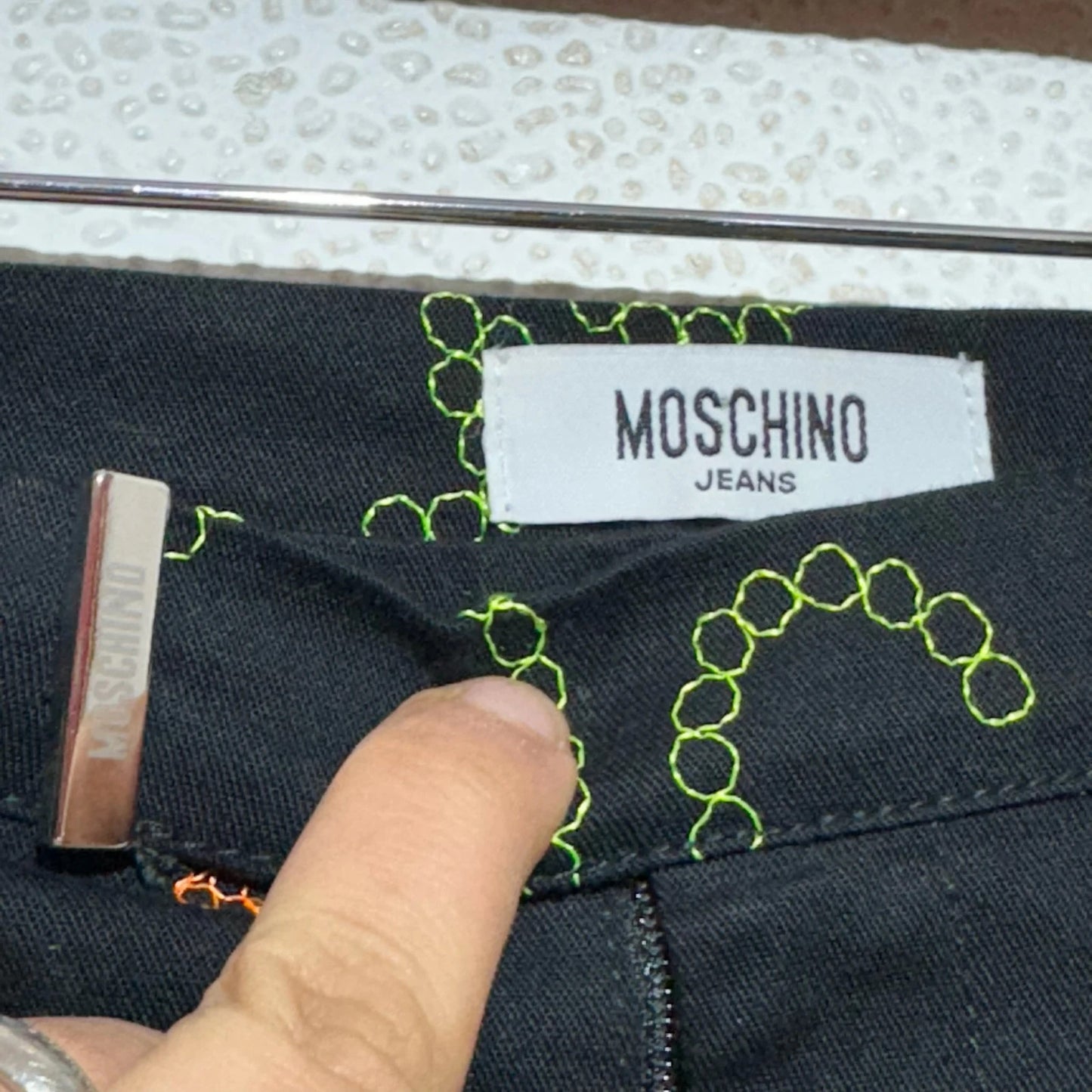 Vintage 00s Black Moschino Trousers - Size 8