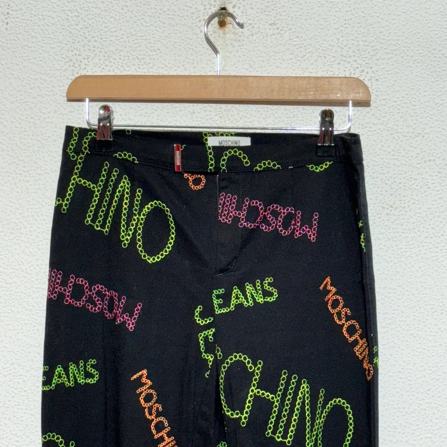 Vintage 00s Black Moschino Trousers - Size 8