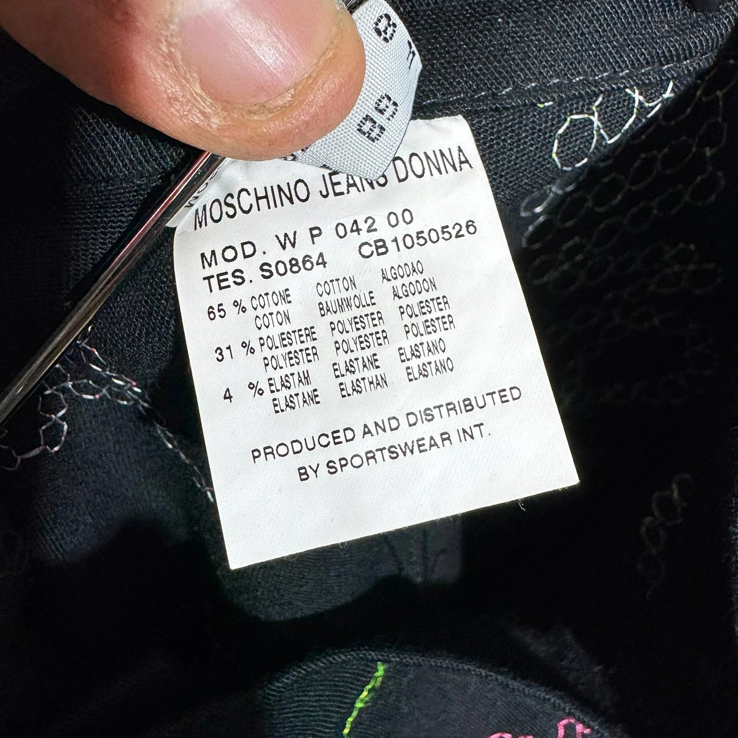 Vintage 00s Black Moschino Trousers - Size 8