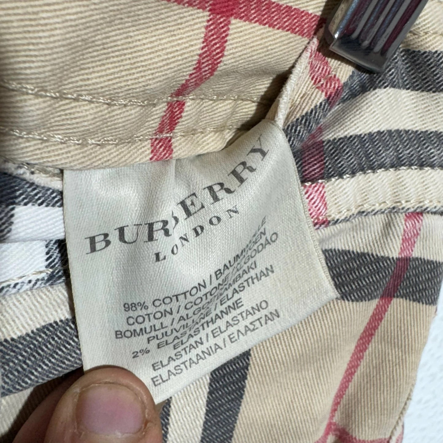 Vintage Burberry Trousers Novacheck - size 8