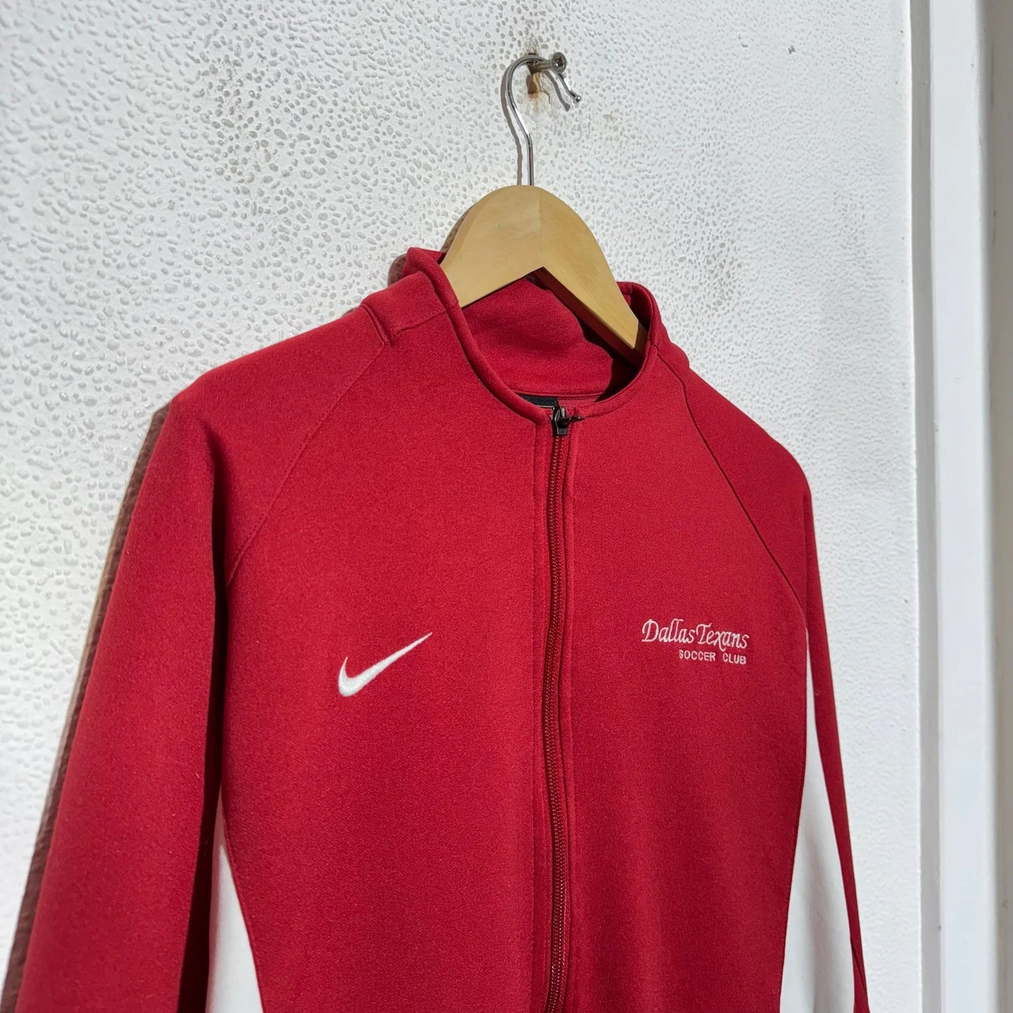 Vintage 90s Red & White Nike Track Jacket - Medium