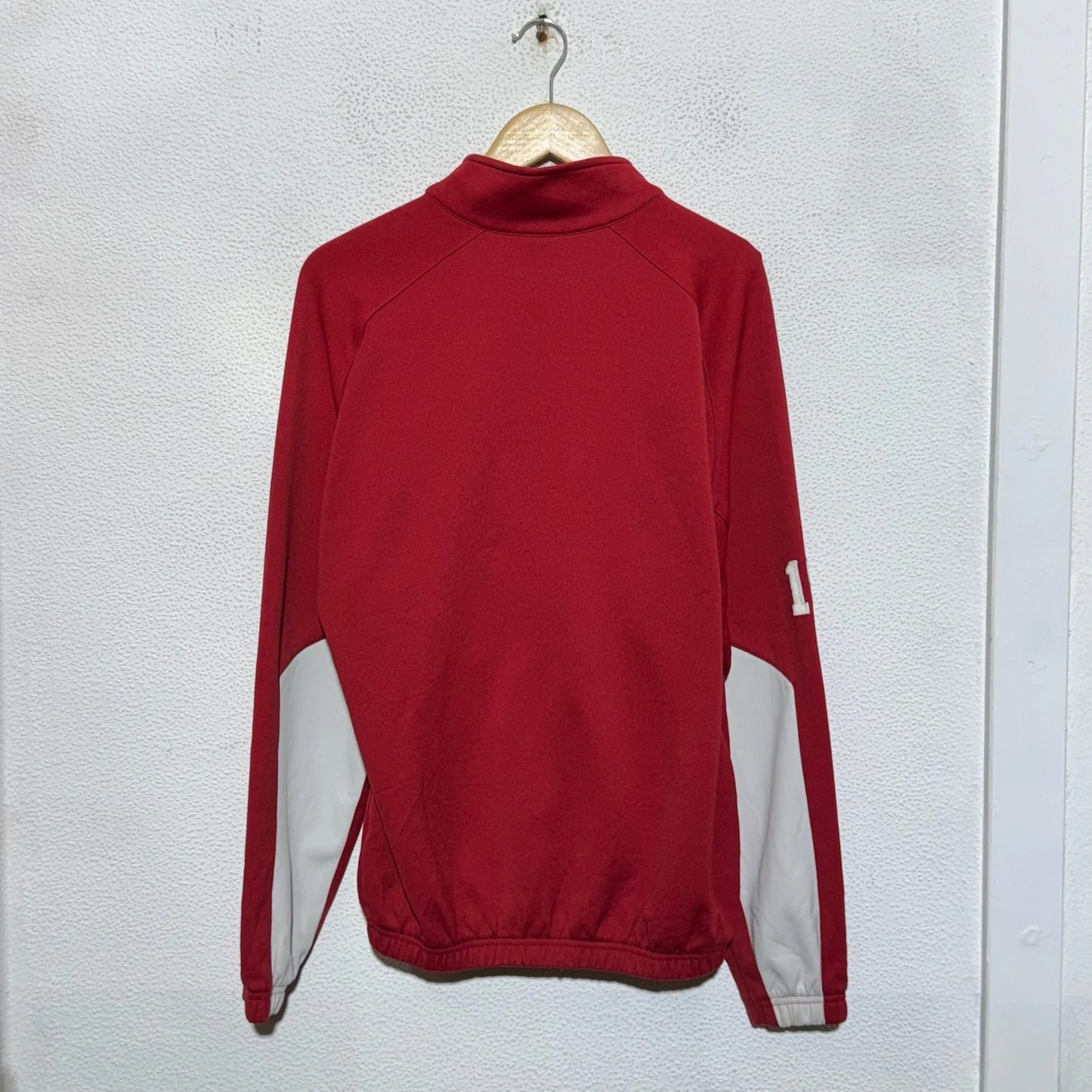 Vintage 90s Red & White Nike Track Jacket - Medium