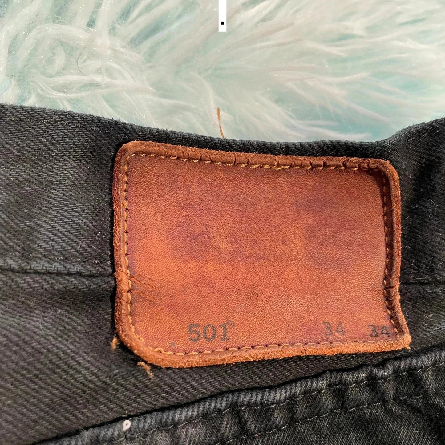 Black Levi’s 501 Jeans Straight Leg - 34W 34L