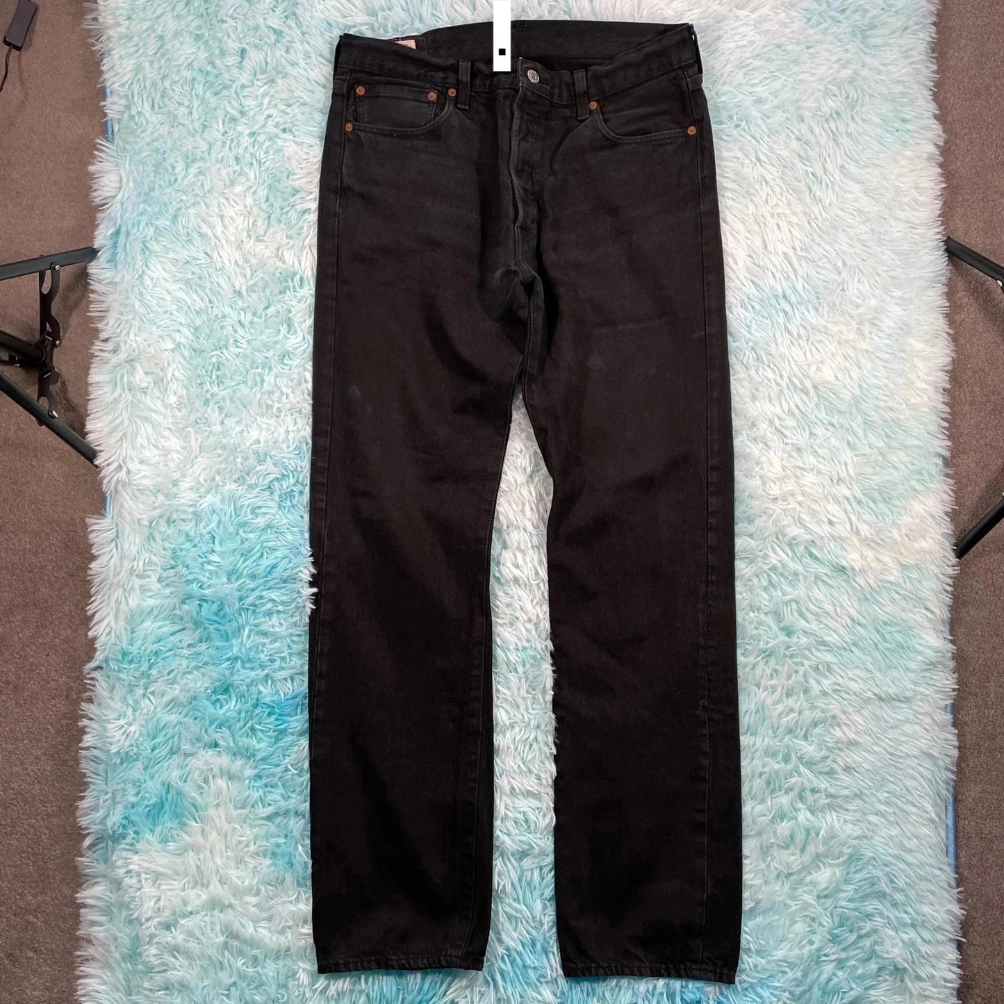 Black Levi’s 501 Jeans Straight Leg - 34W 34L