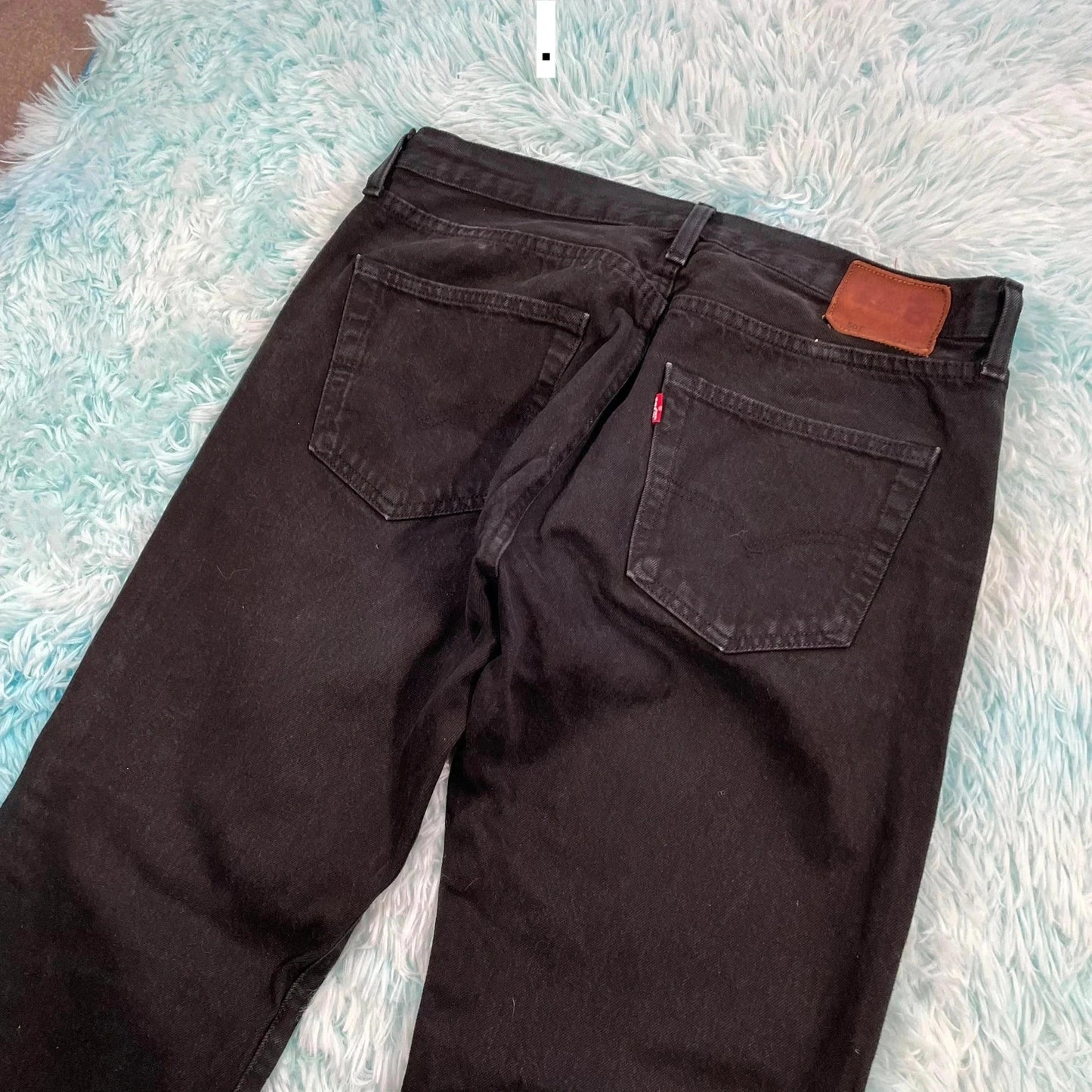 Black Levi’s 501 Jeans Straight Leg - 34W 34L