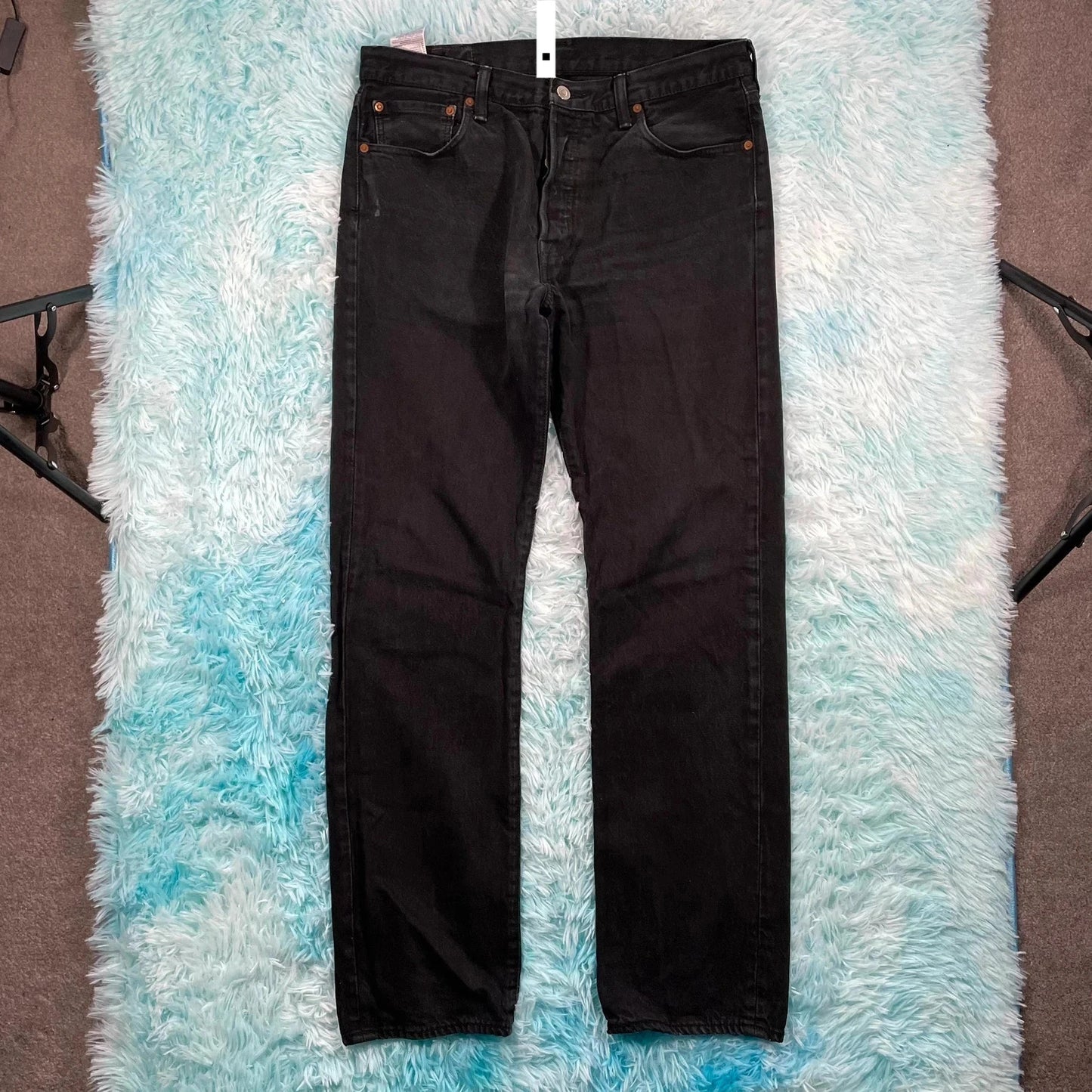 Vintage Black Levi’s 501 Jeans Straight Leg - 34W 34L