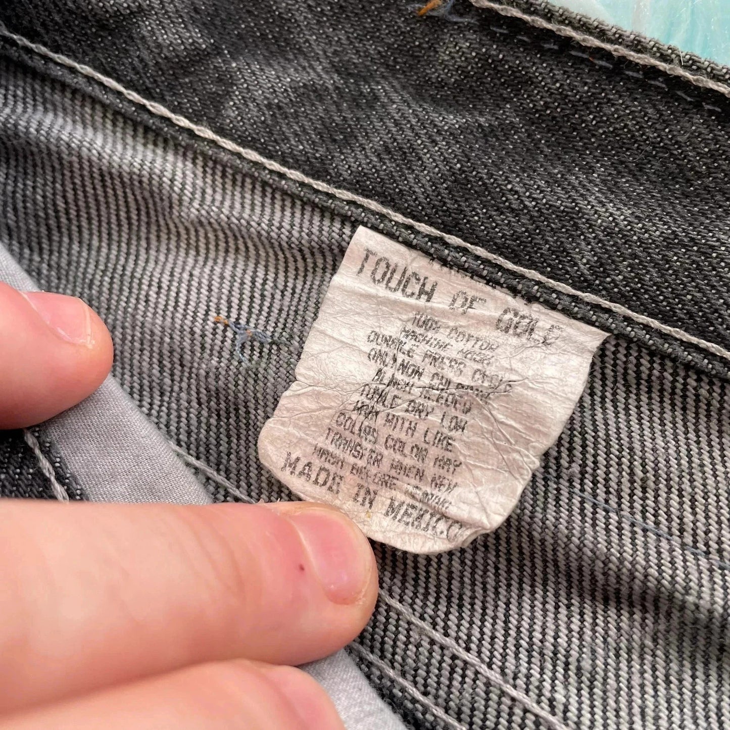 Vintage Black Calvin Klein Jeans Faded Straight Leg - 34W 3