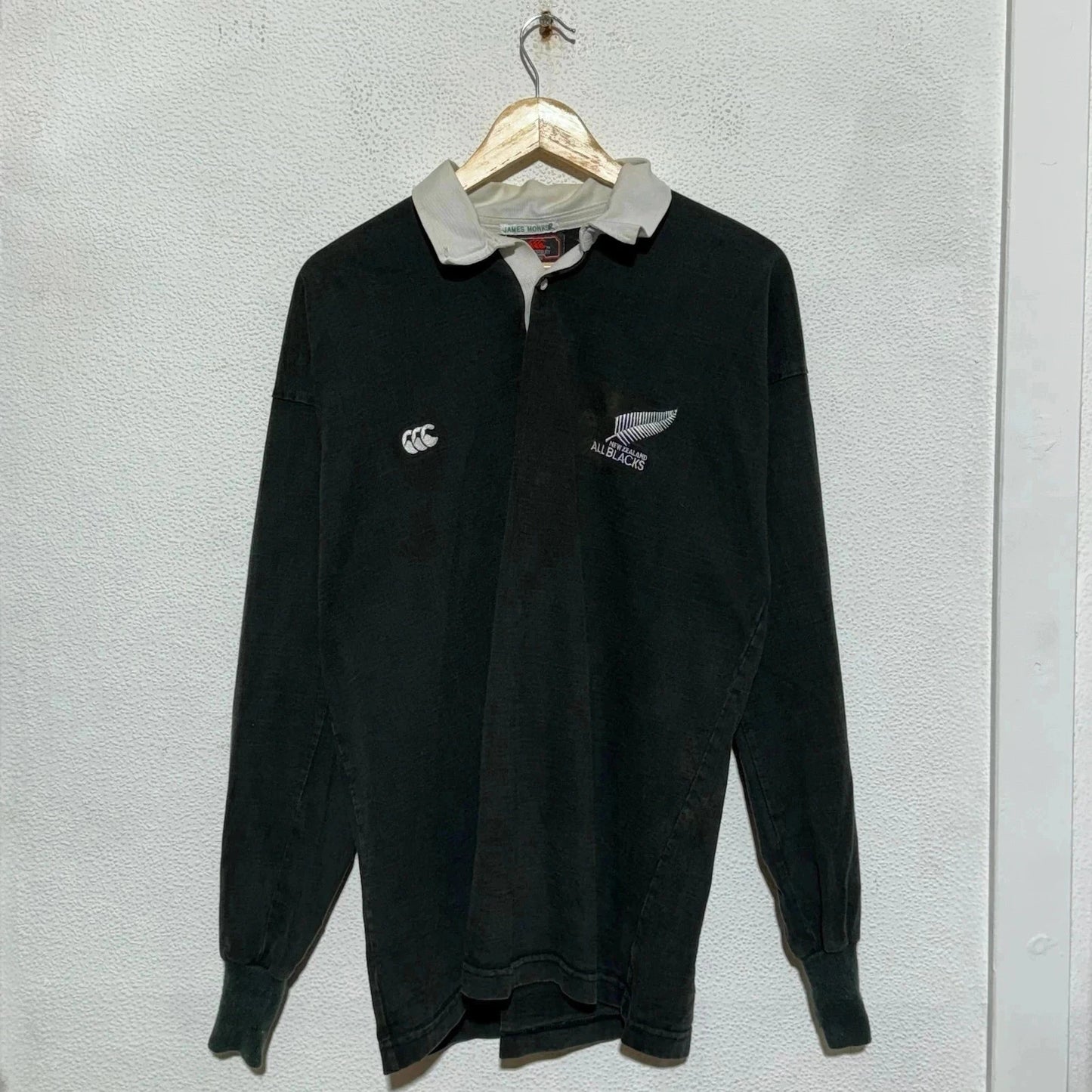 Vintage 90s New Zealand Rugby Shirt Canterbury - XL
