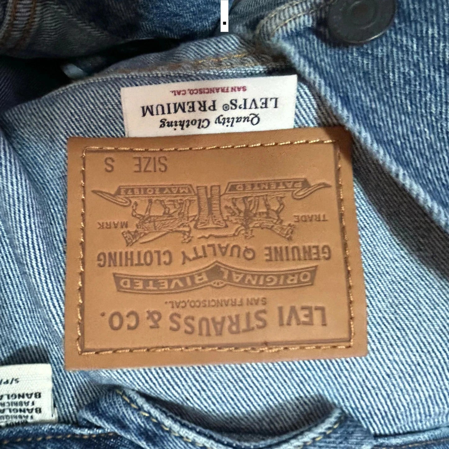 Blue Levi’s Premium Denim Jacket - Small