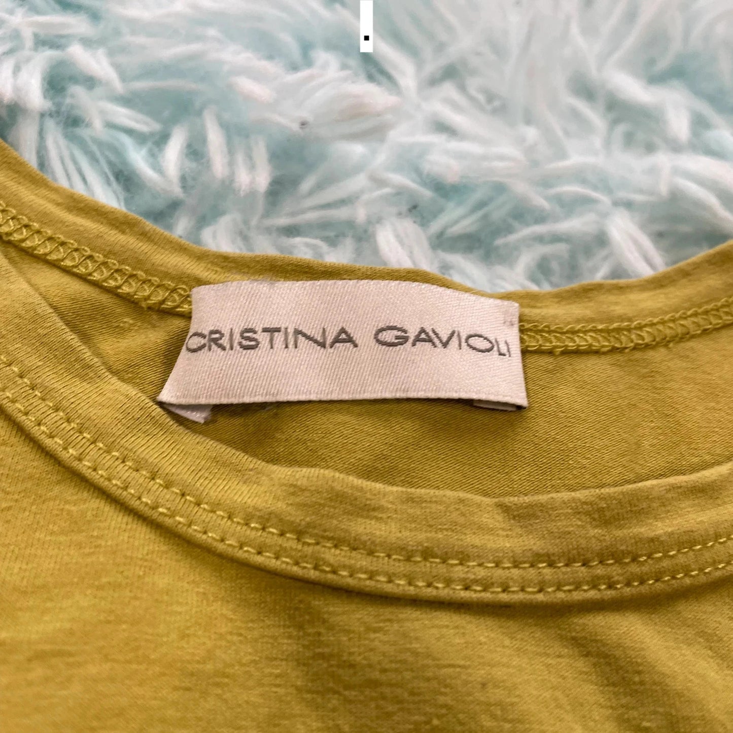 Vintage Y2K green Tank Top Christina Gavioli - Size 8