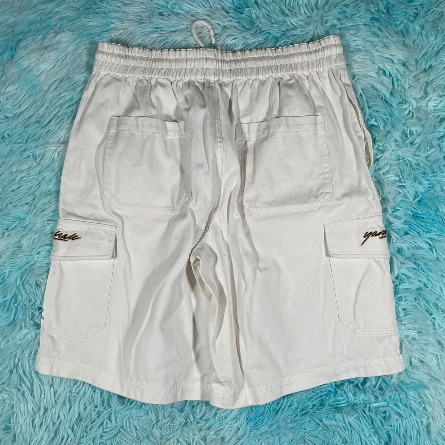 White Yardsale Cargo Shorts - Large