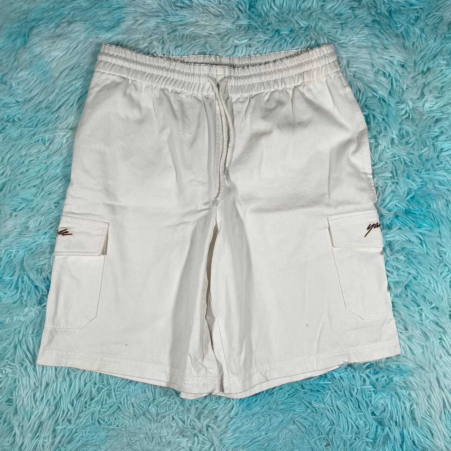 White Yardsale Cargo Shorts - Large