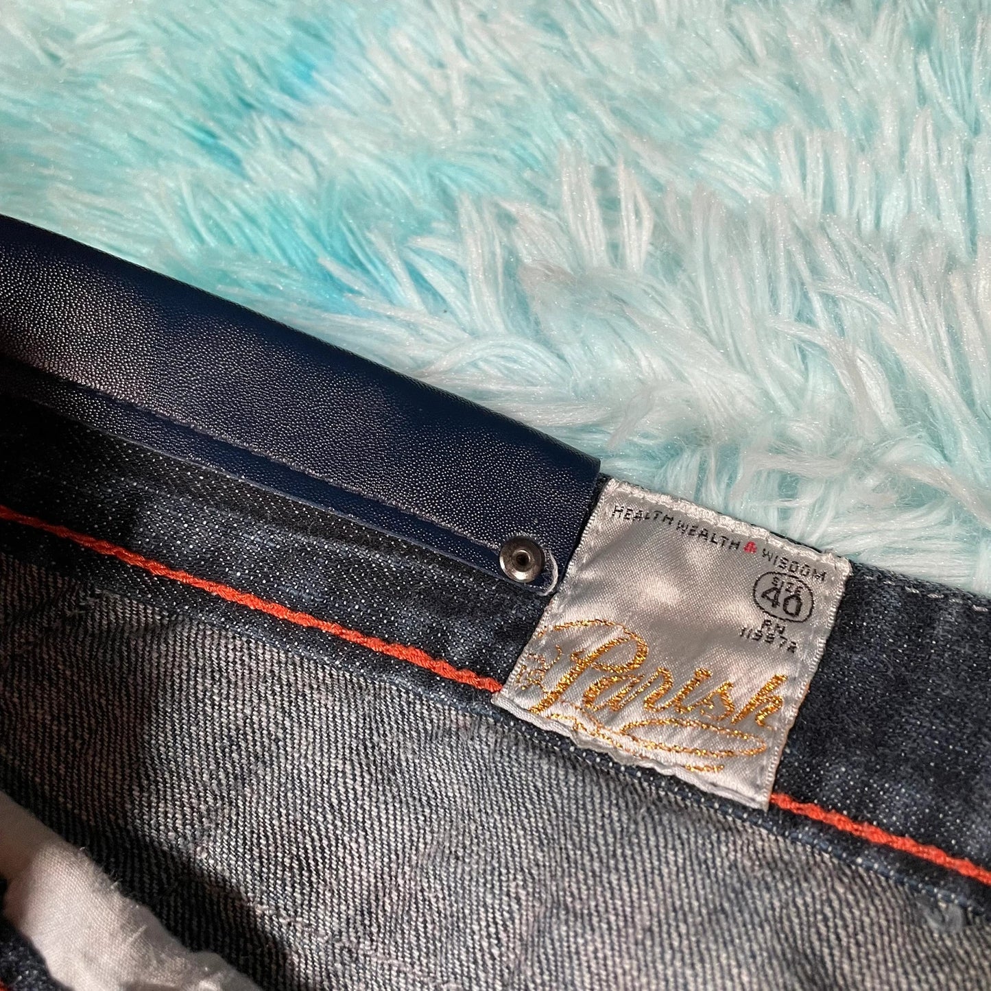Vintage 90s Navy Jean Shorts Denim Jorts - 40W