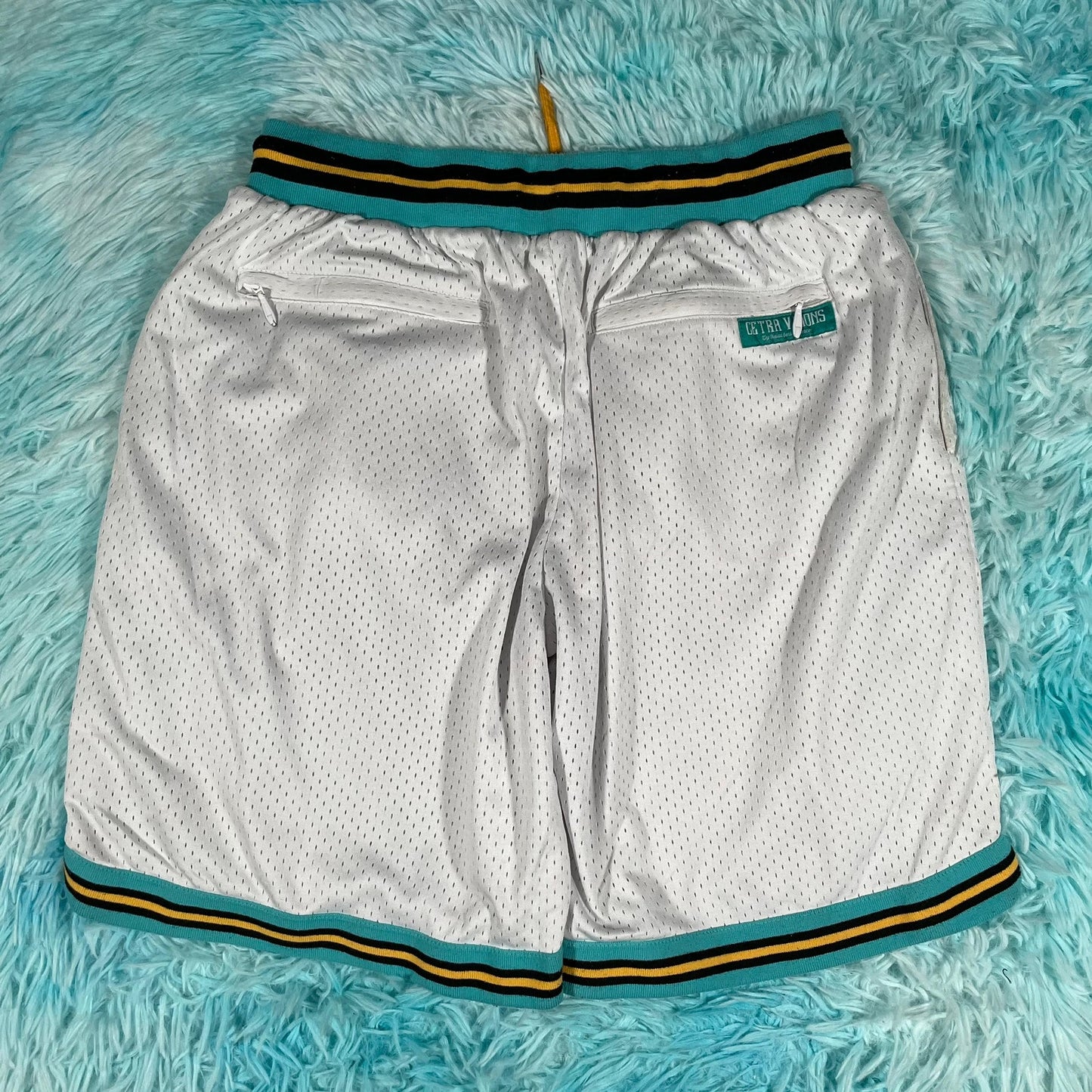 White Cetra Visions Basketball Shorts - Small