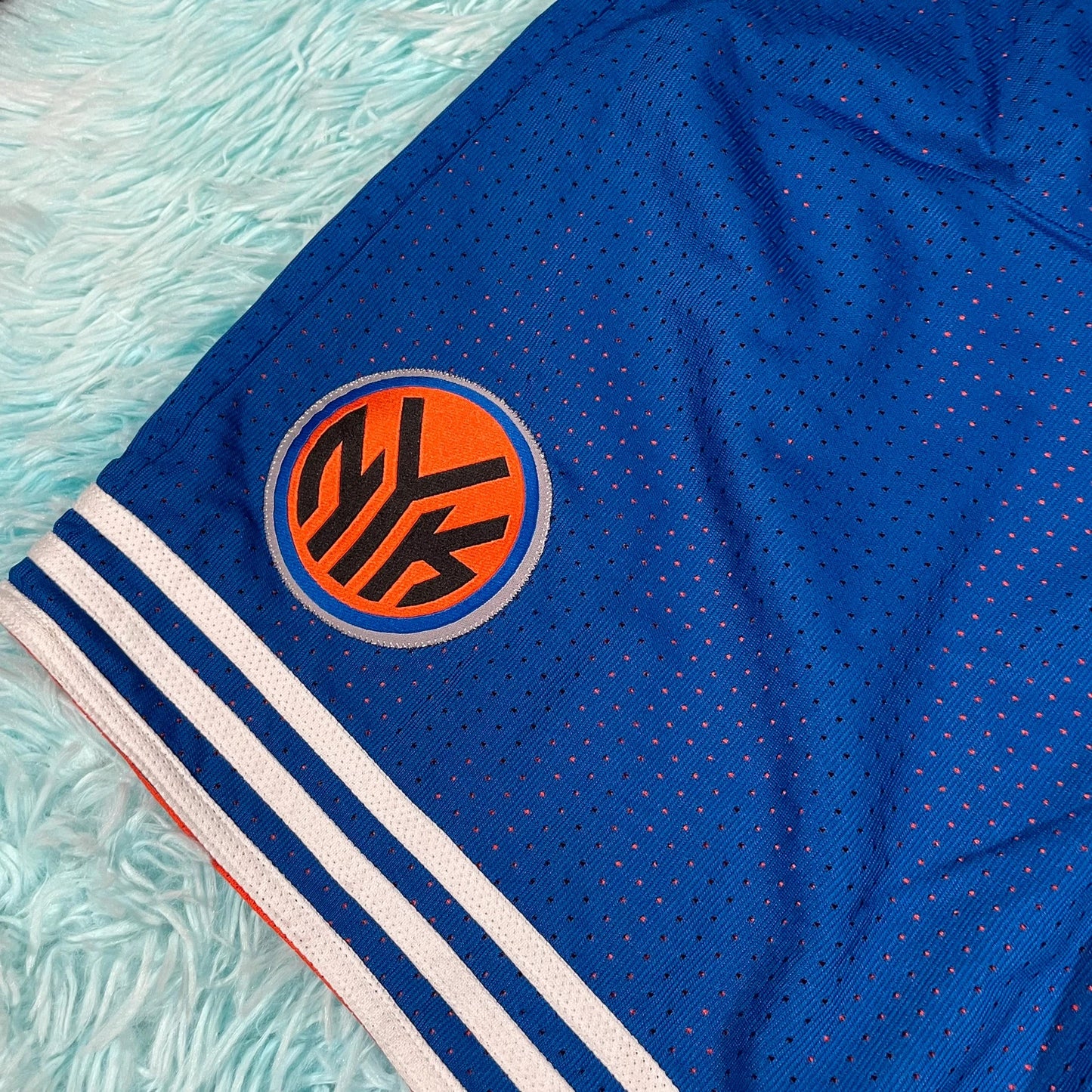 Blue New York Knicks Basketball Short Adidas - XL