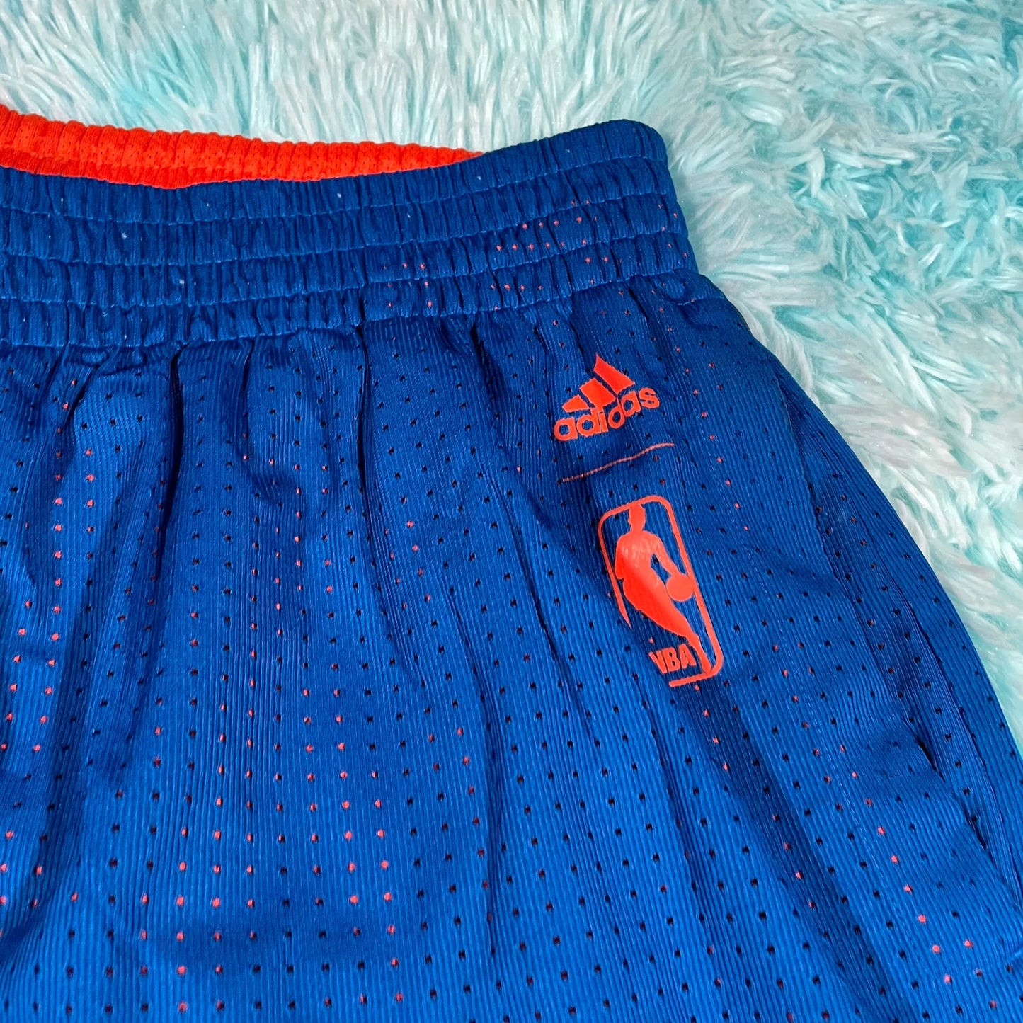 Blue New York Knicks Basketball Short Adidas - XL