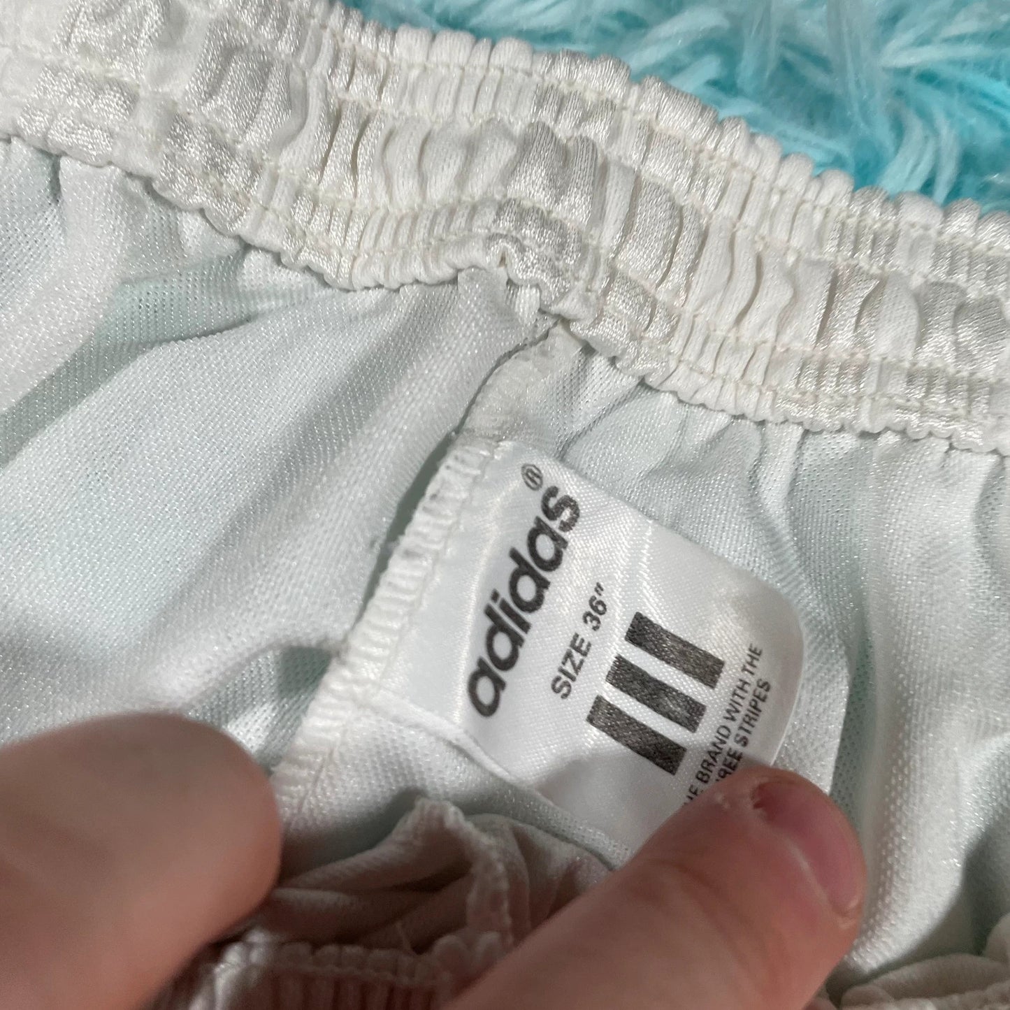 Vintage 90s White Arsenal Adidas Shorts - 38W XL