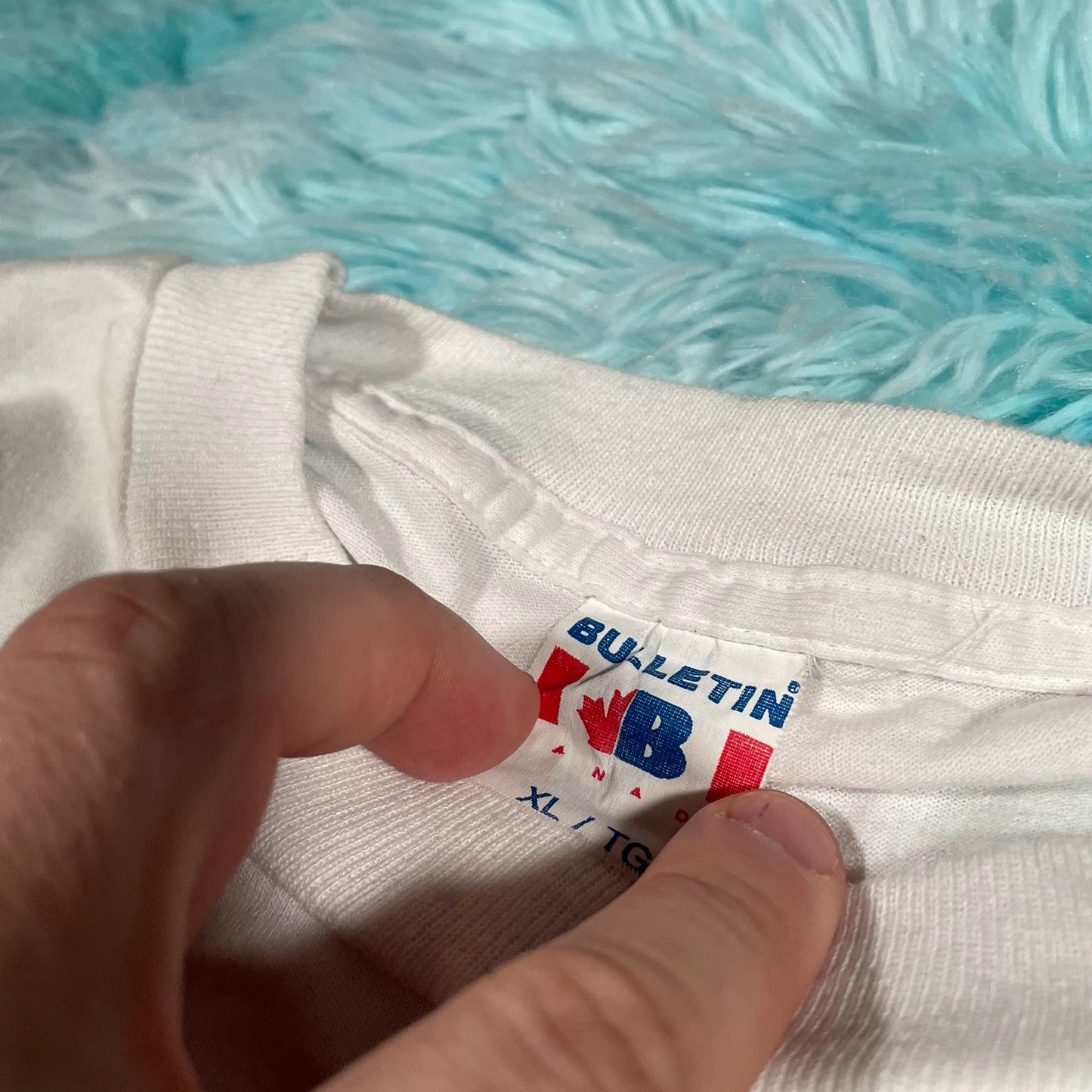 Vintage 90s White Helicopter Graphic T Shirt - XL