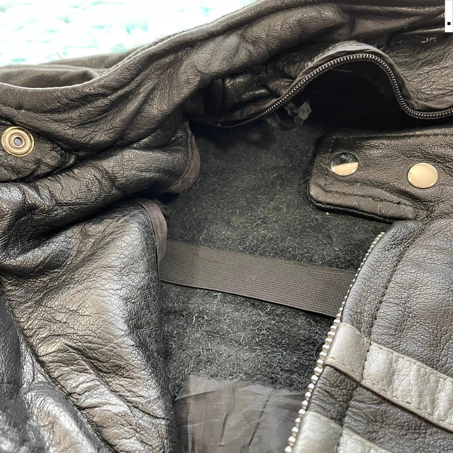 Vintage 90s Heavyweight Leather Biker Jacket - XXL