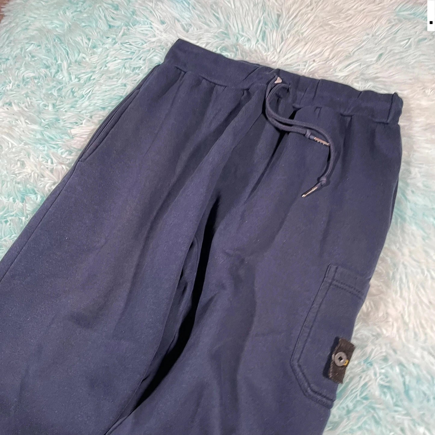 Navy Stone Island Joggers Jogging Bottoms - Large