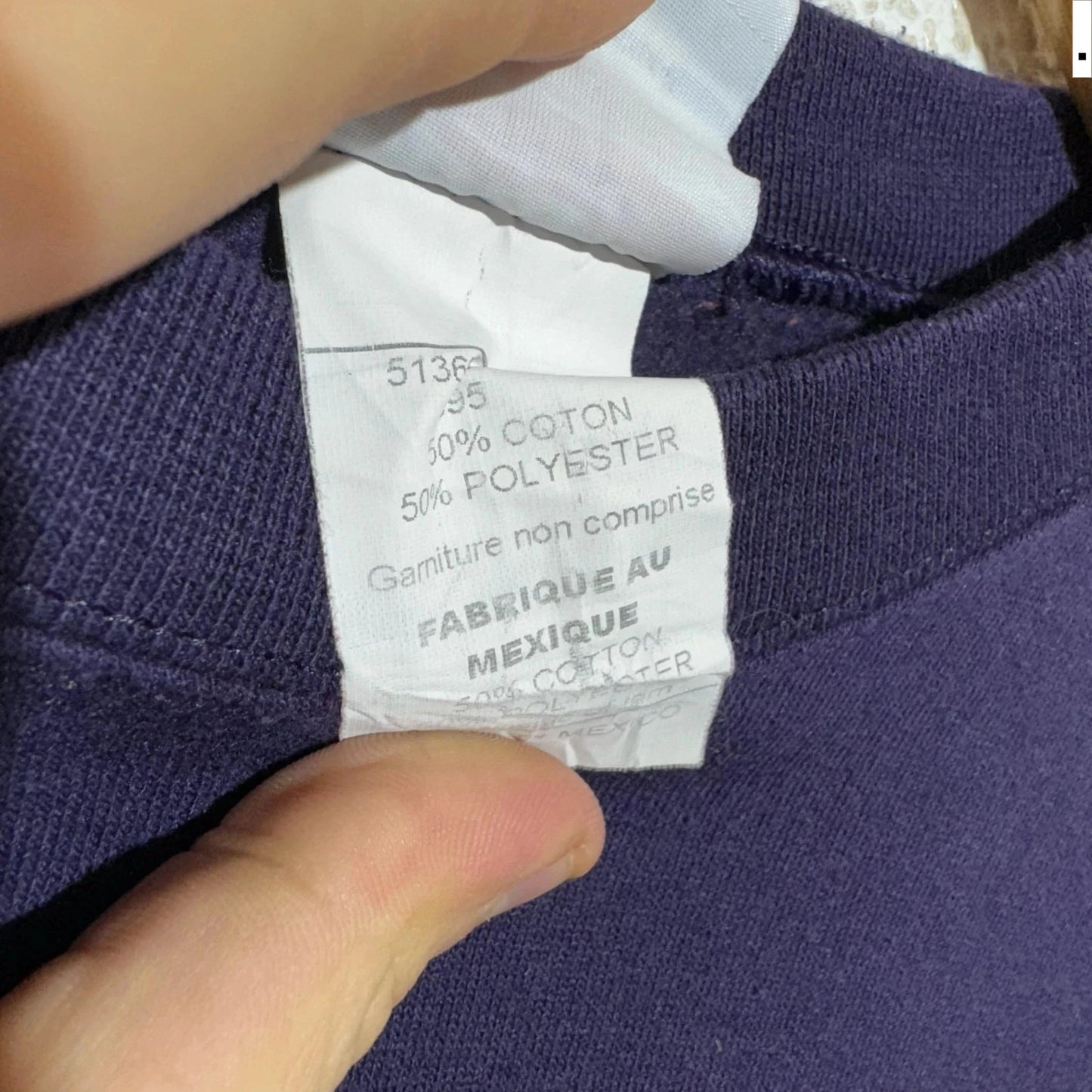 Vintage Purple James Madison College US Champion Sweatshirt - Small