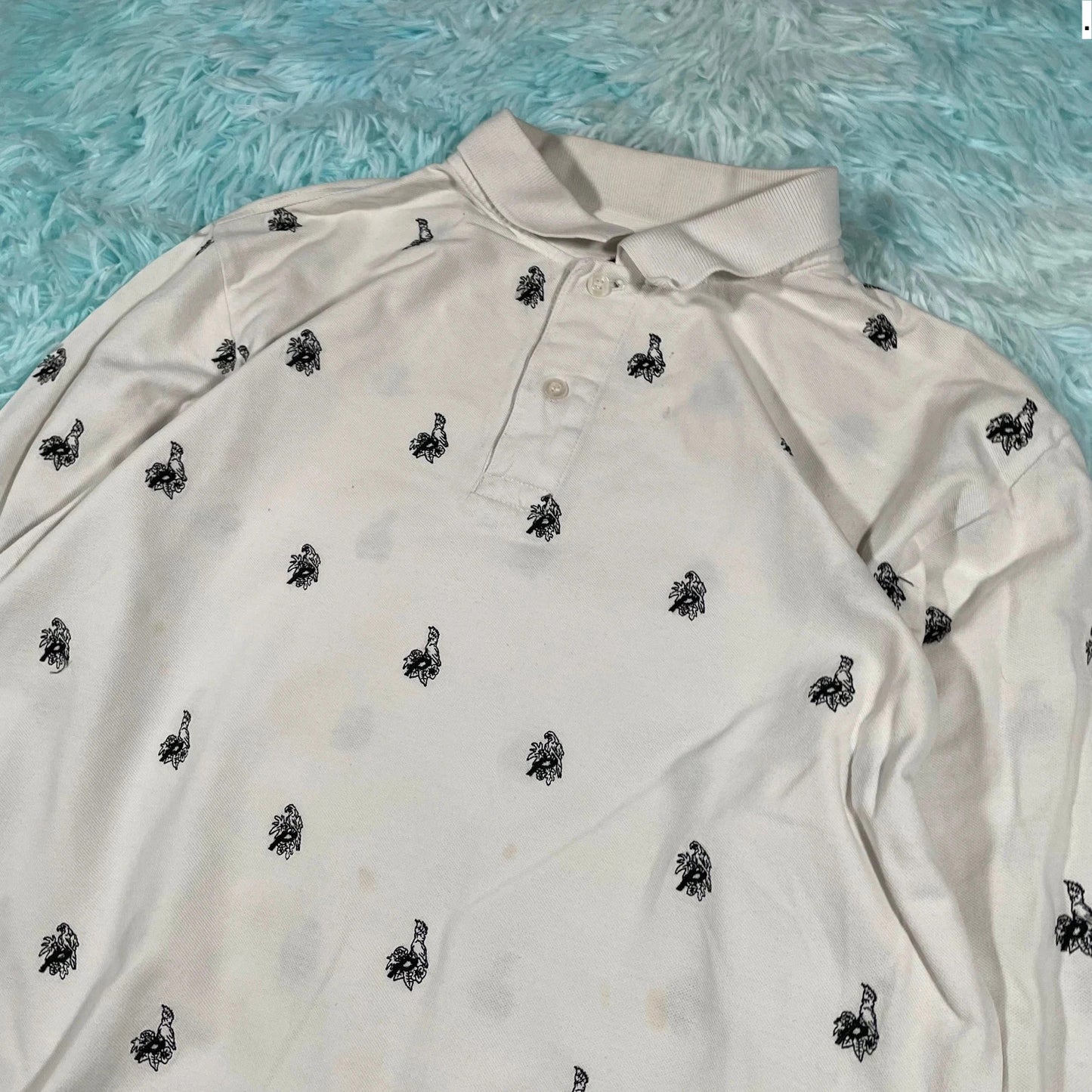 White Palace Long Sleeve Polo Shirt - XL
