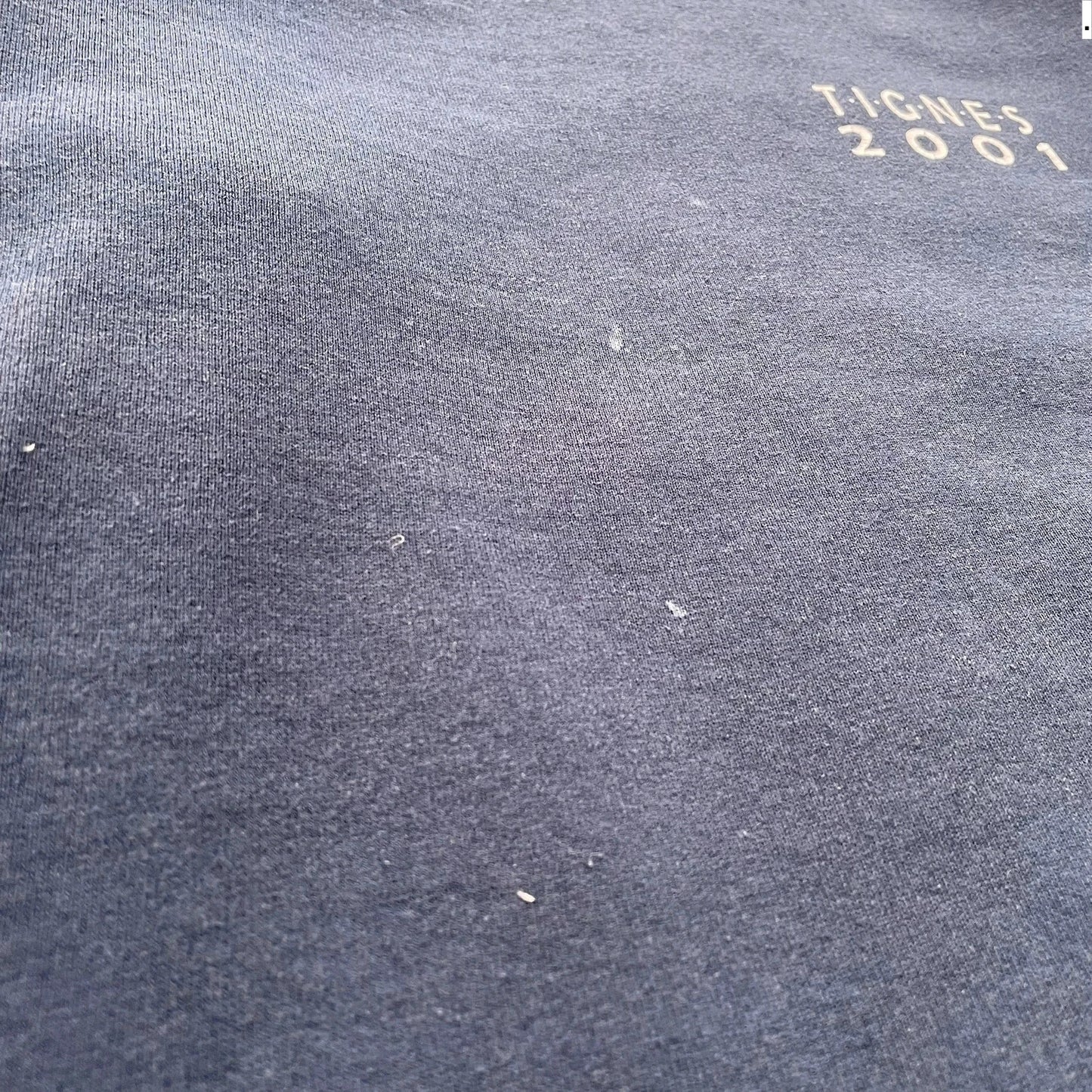 Vintage 2001 Navy Ski Graphic Sweatshirt - Large