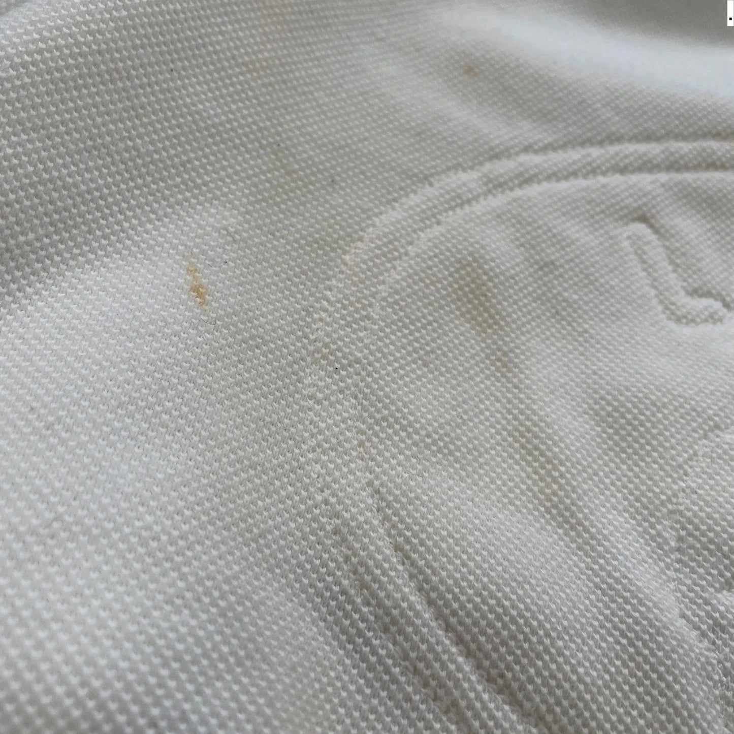 Vintage 90s White Chemise Lacoste Logo Sweatshirt - Small