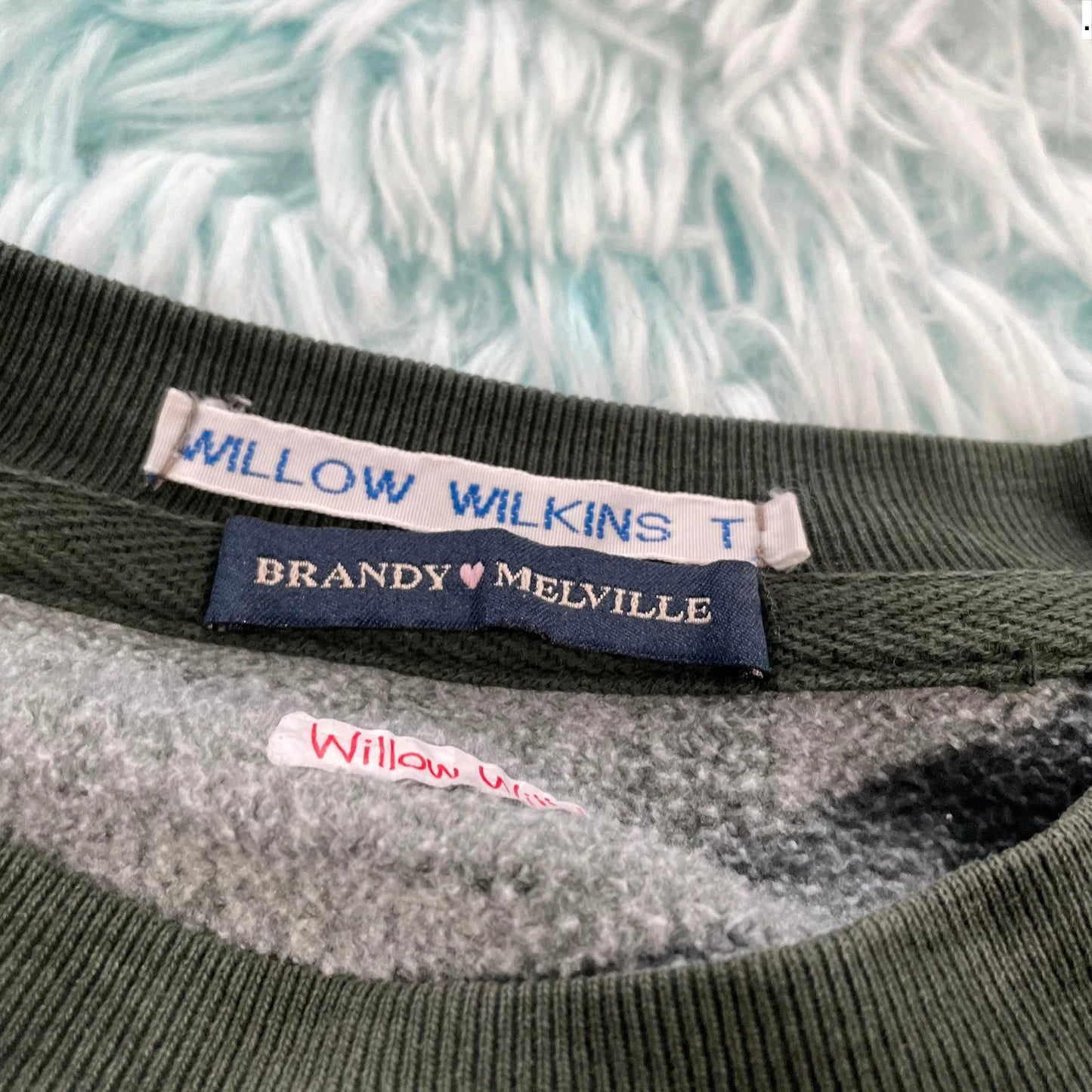 Dark Green Brandy Melville Sweatshirt New York