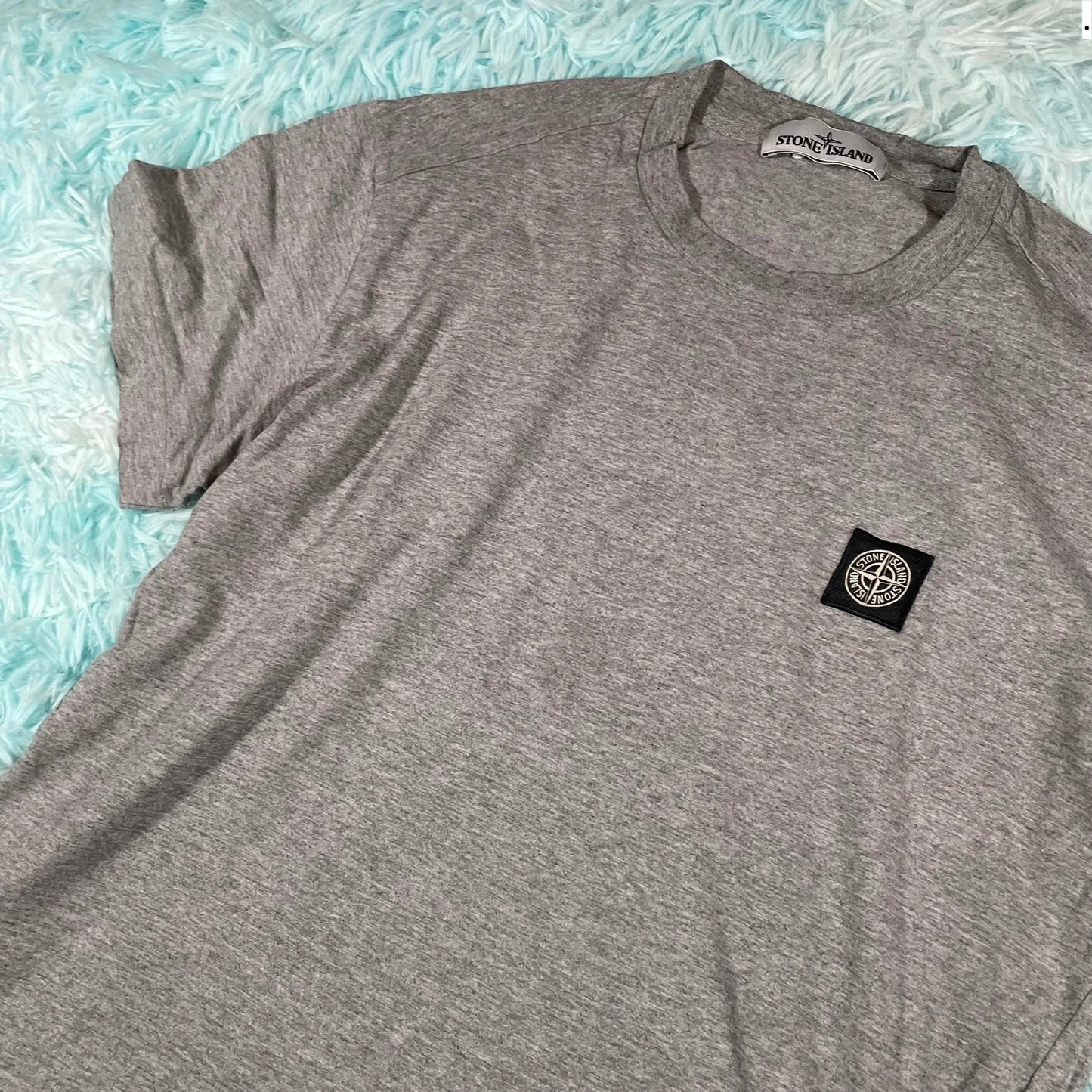 Grey Stone Island T Shirt - Medium
