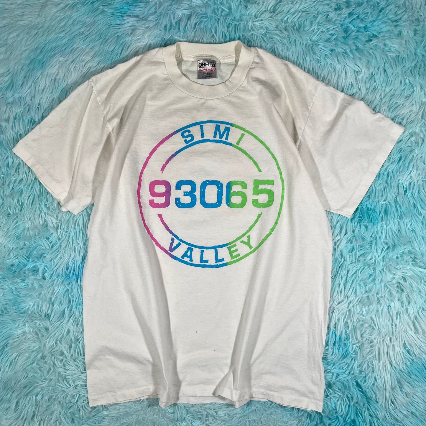 Vintage 90s White Simi Valley Graphic T Shirt - XL