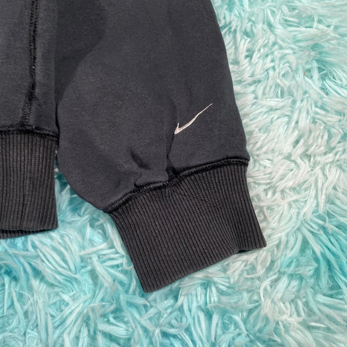 Vintage Dark Navy Nike Sweatshirt Spellout Logo - Small