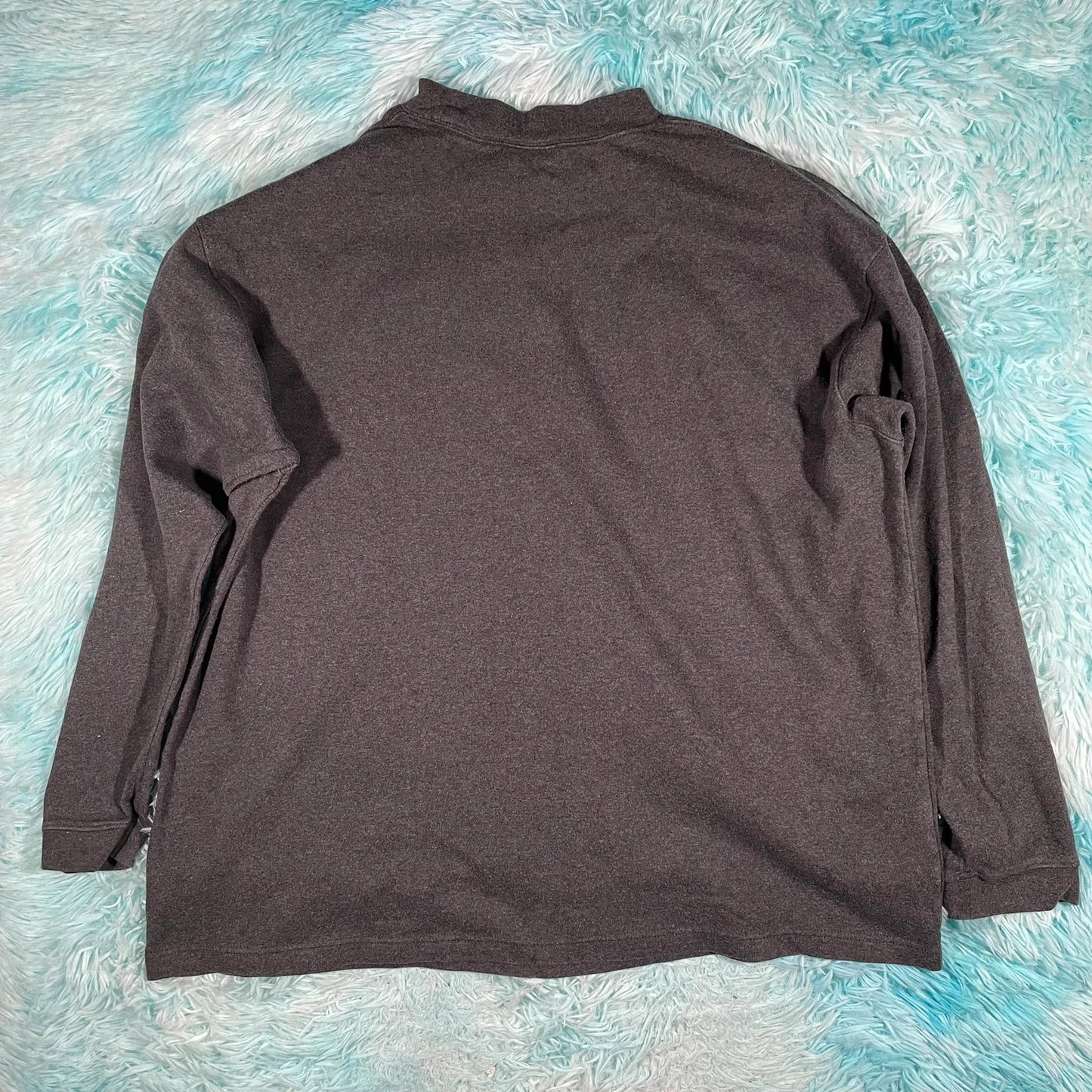 Vintage 00s Grey Reebok Mock Neck Sweatshirt- XXL