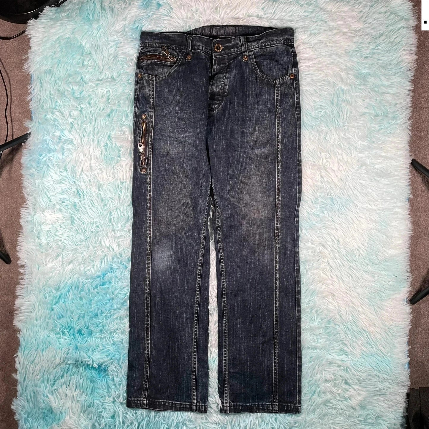 Vintage 00s G-72 Jeans Baggy Patterned - W36 L32