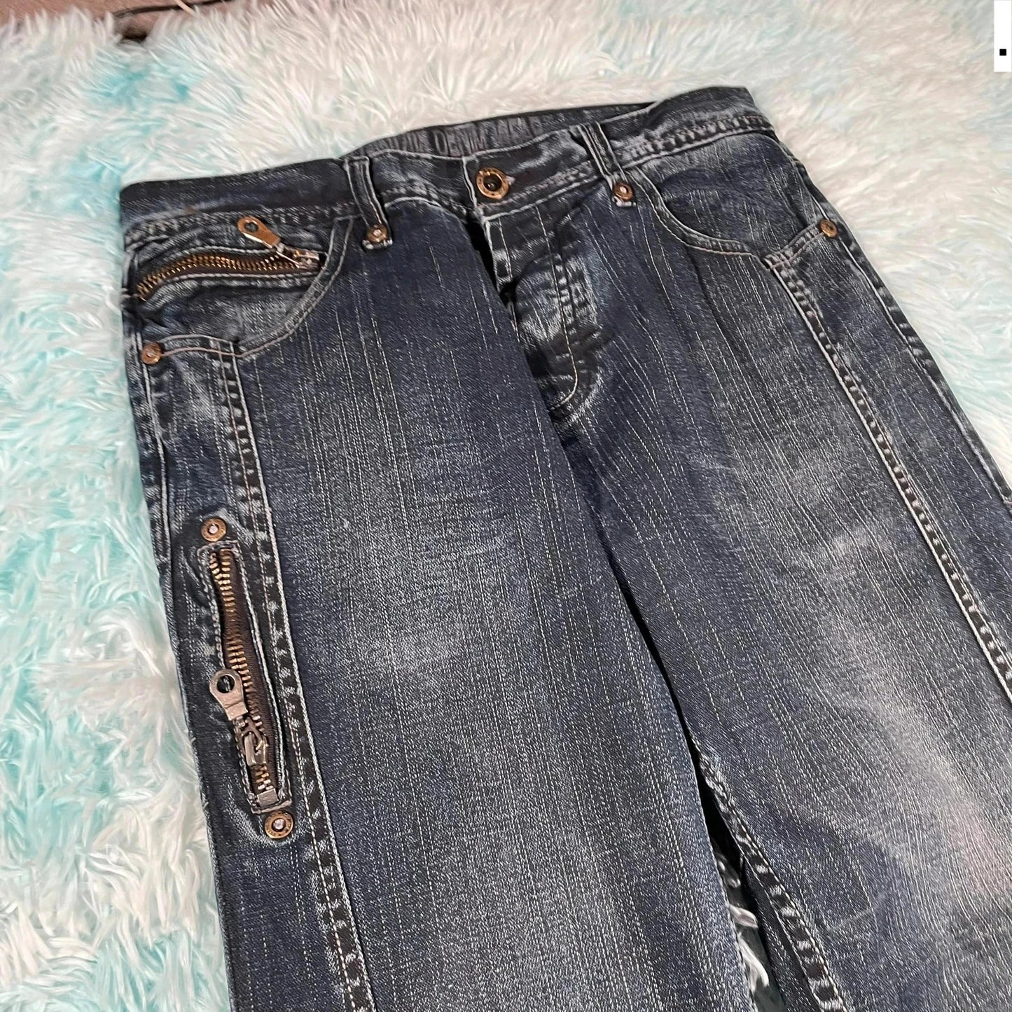 Vintage 00s G-72 Jeans Baggy Patterned - W36 L32