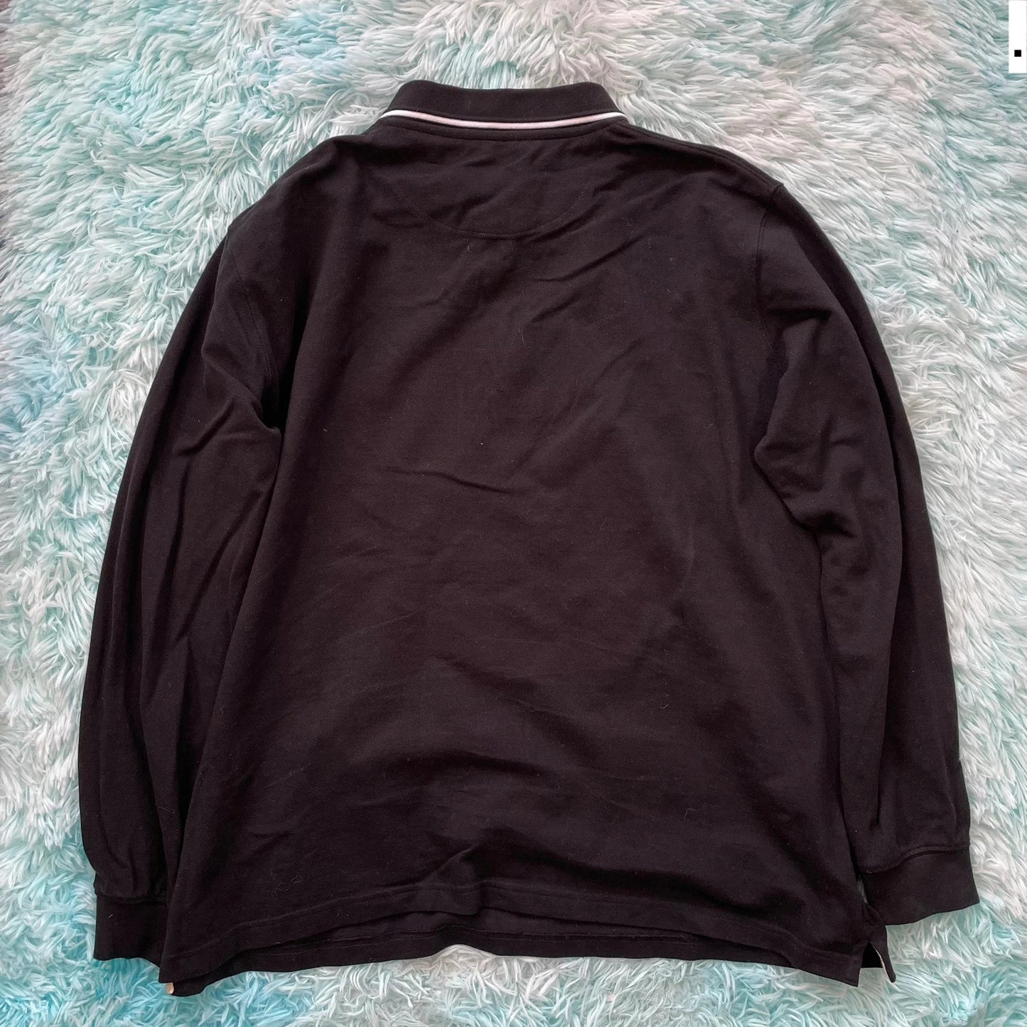 Black Guinness Polo Shirt Long Sleeve - XXL