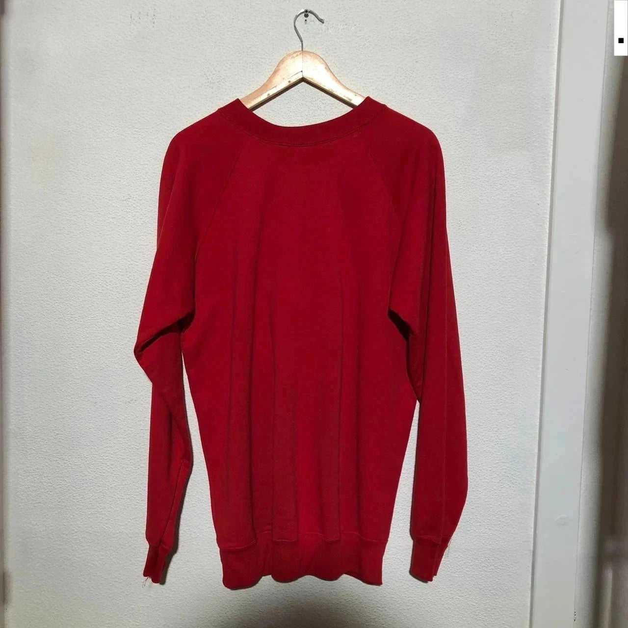 Vintage 90s Red Hard Rock Cafe Sweatshirt Embroidered Spellout - XL